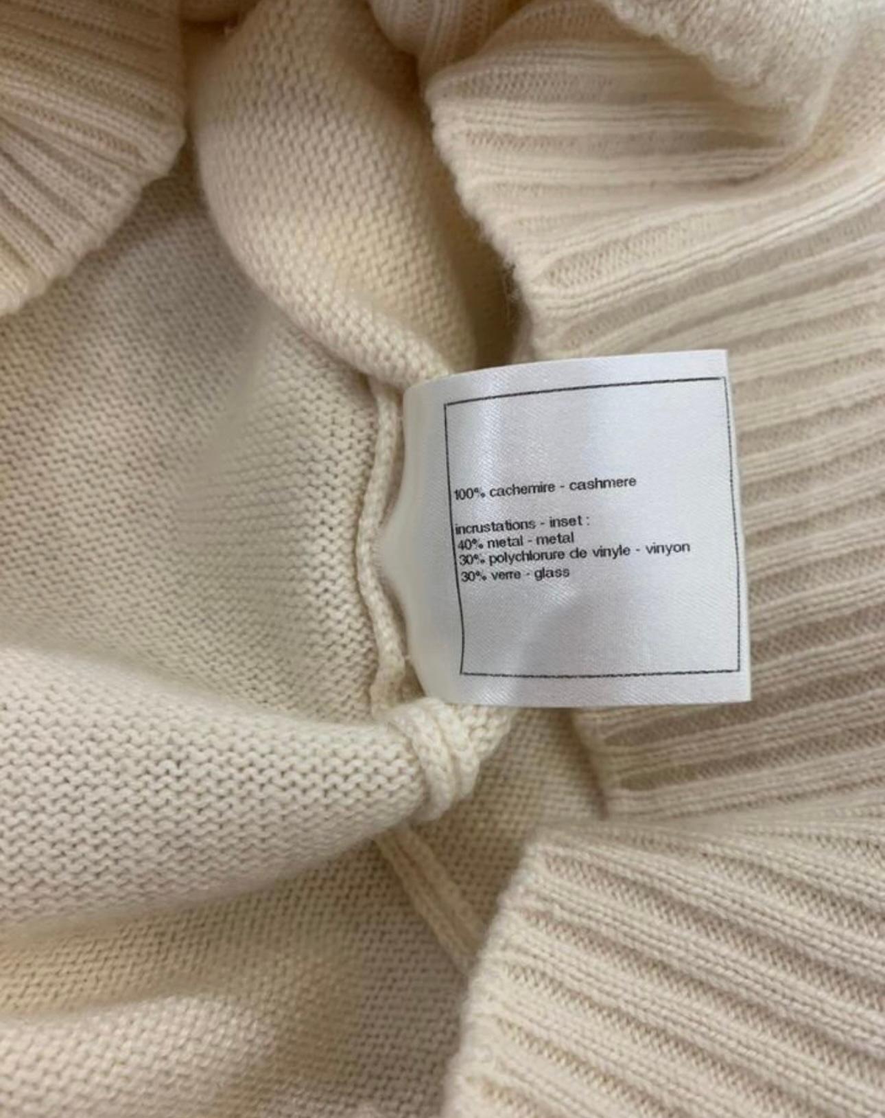 Chanel Runway Jewel Embellishment Cashmere Jumper 6