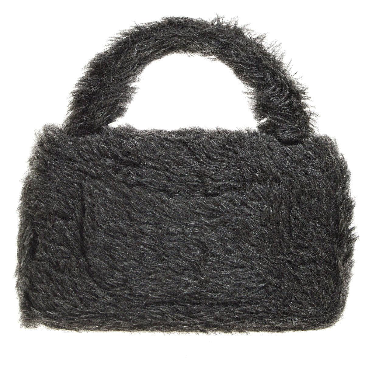 bunny tweed beaded handle bag