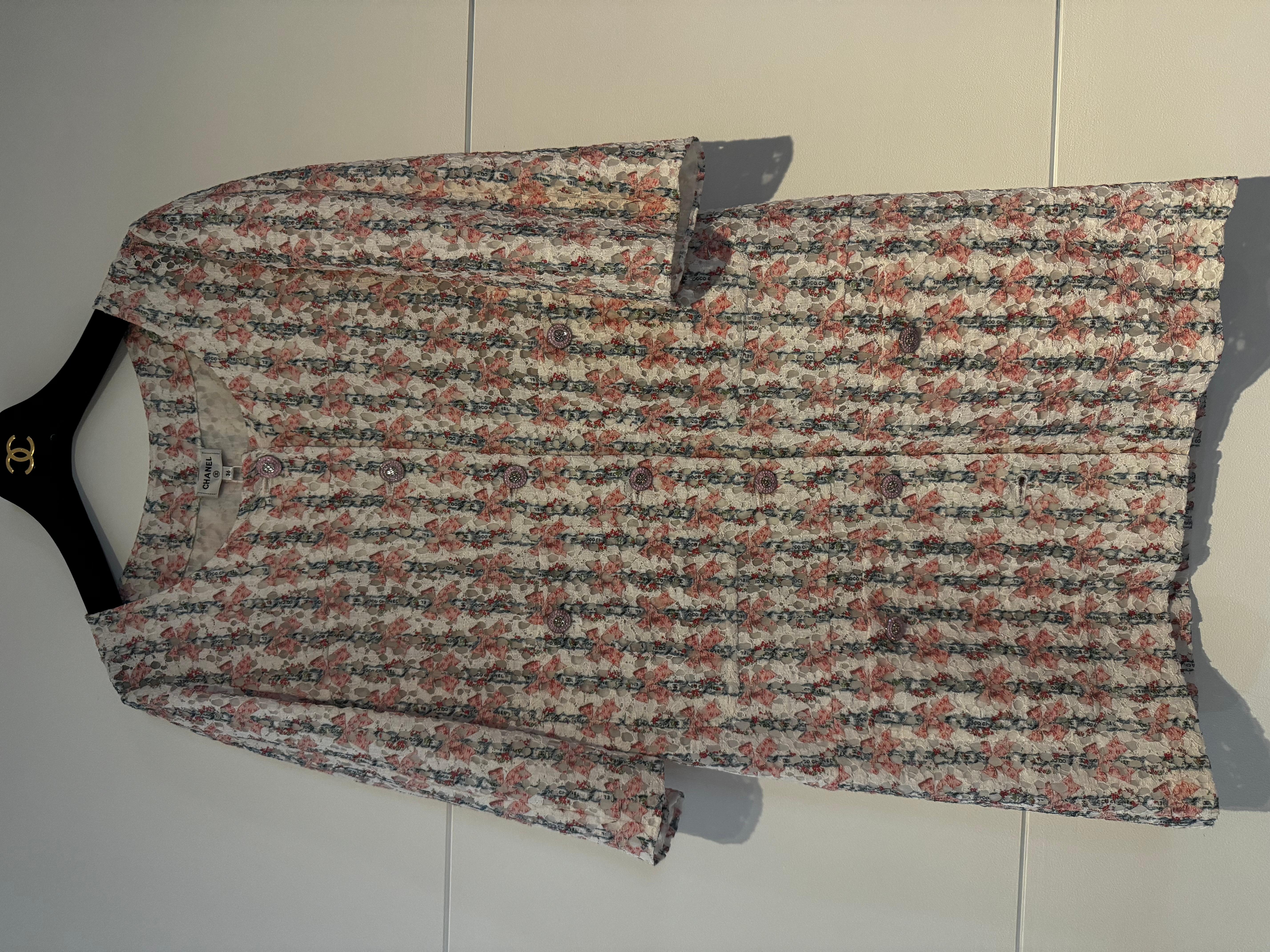 Chanel runway lace dress For Sale 2