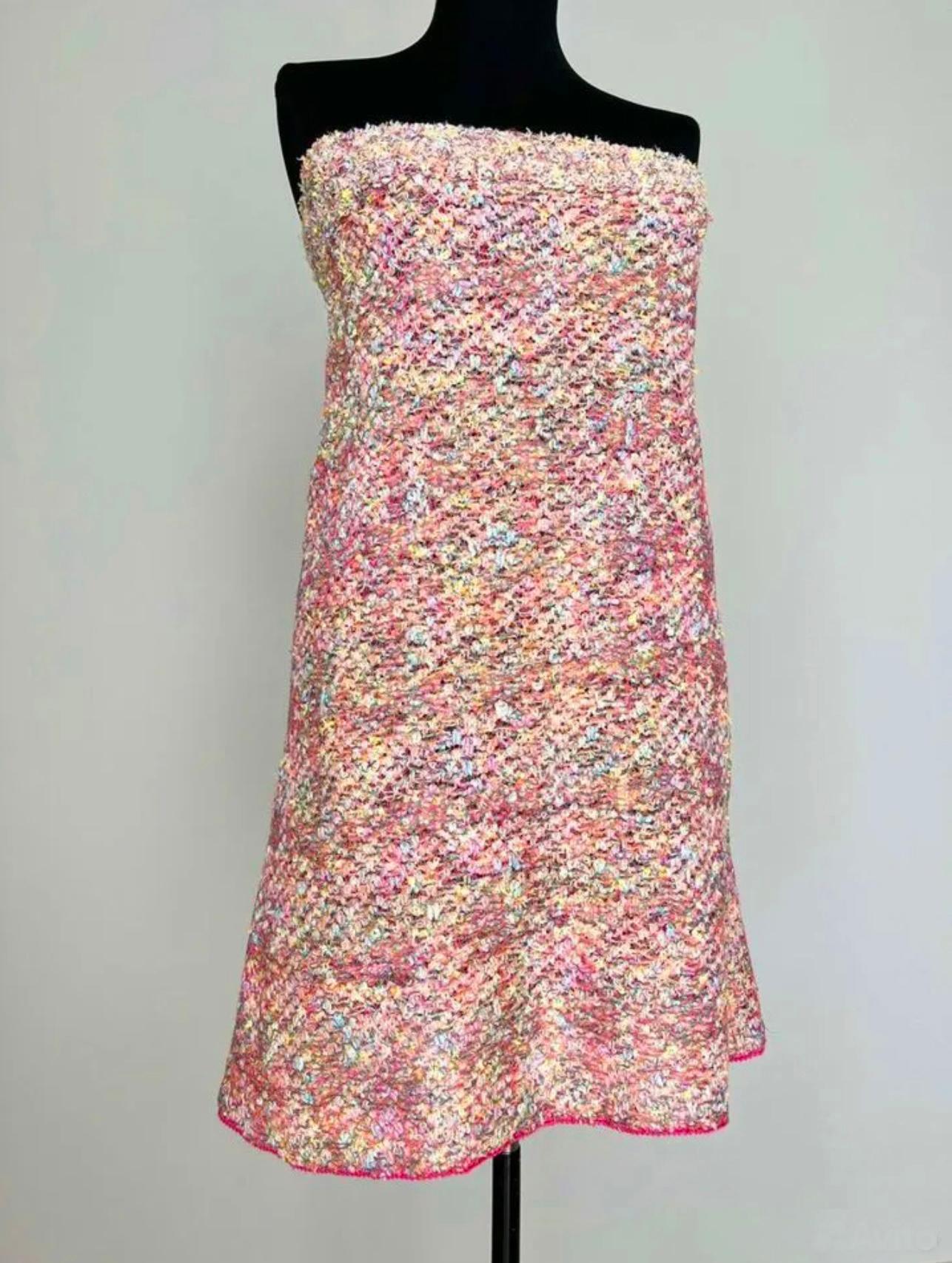 Women's or Men's Chanel Runway Lesage Tweed Bustier Dress For Sale