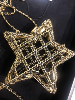 Chanel Runway Metal Gold Cage Star Minaudiere Mini Shoulder Clutch Bag