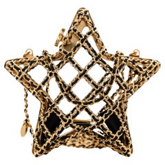 Chanel Laufsteg Metall Gold Käfig Stern Minaudiere Mini Umhängetasche Clutch Bag
