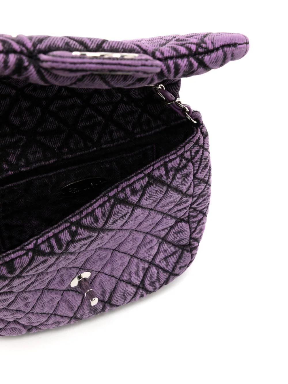 Women's or Men's Chanel Runway Mini Denimpression Flap Bag For Sale