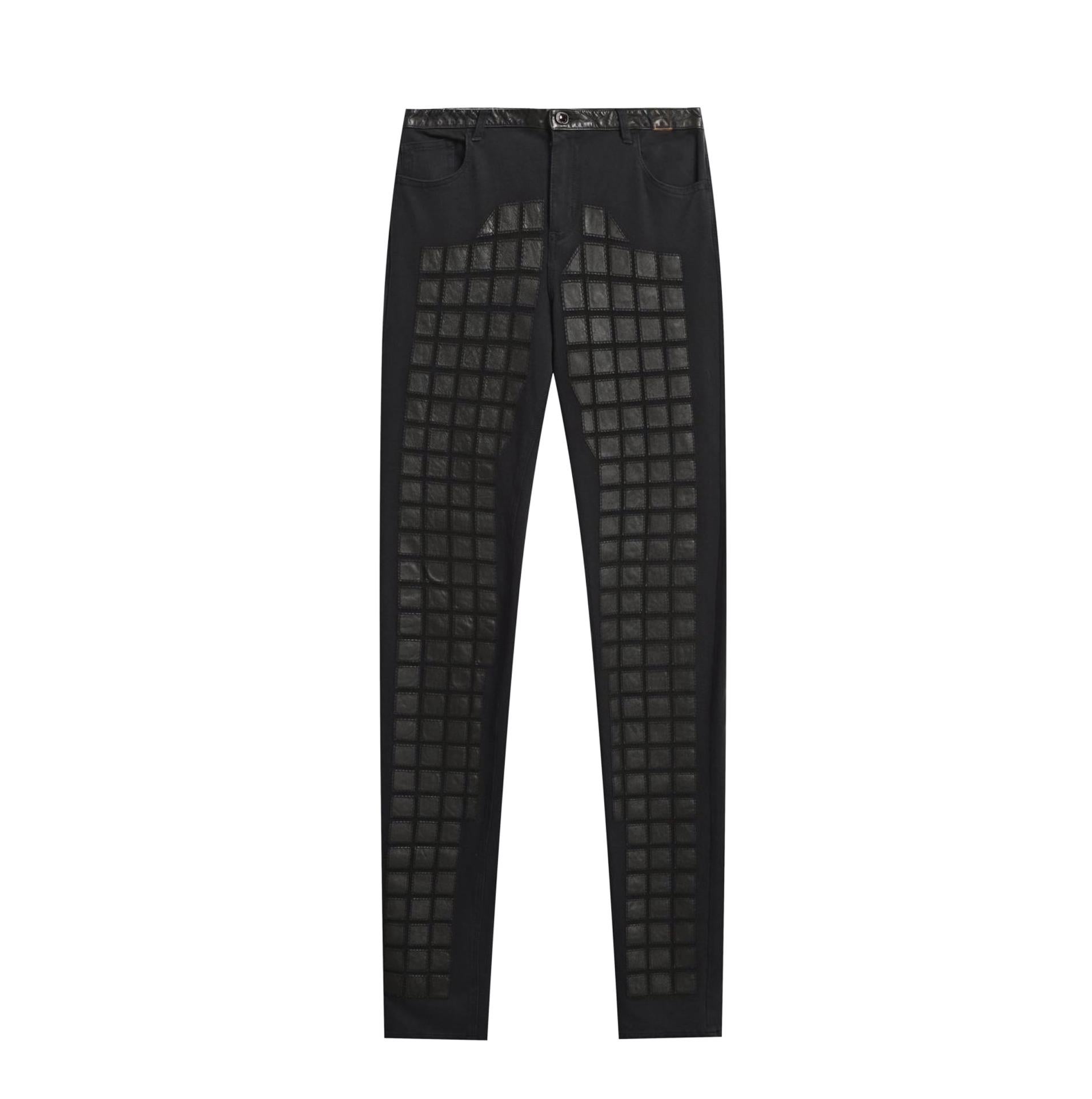CHANEL Pasarela París / Byzance CC Pantalones Logo Mosaico 44 FR Negro en venta