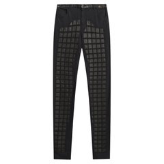 CHANEL Runway Paris / Byzance CC Logo Mosaic Trousers 44 FR