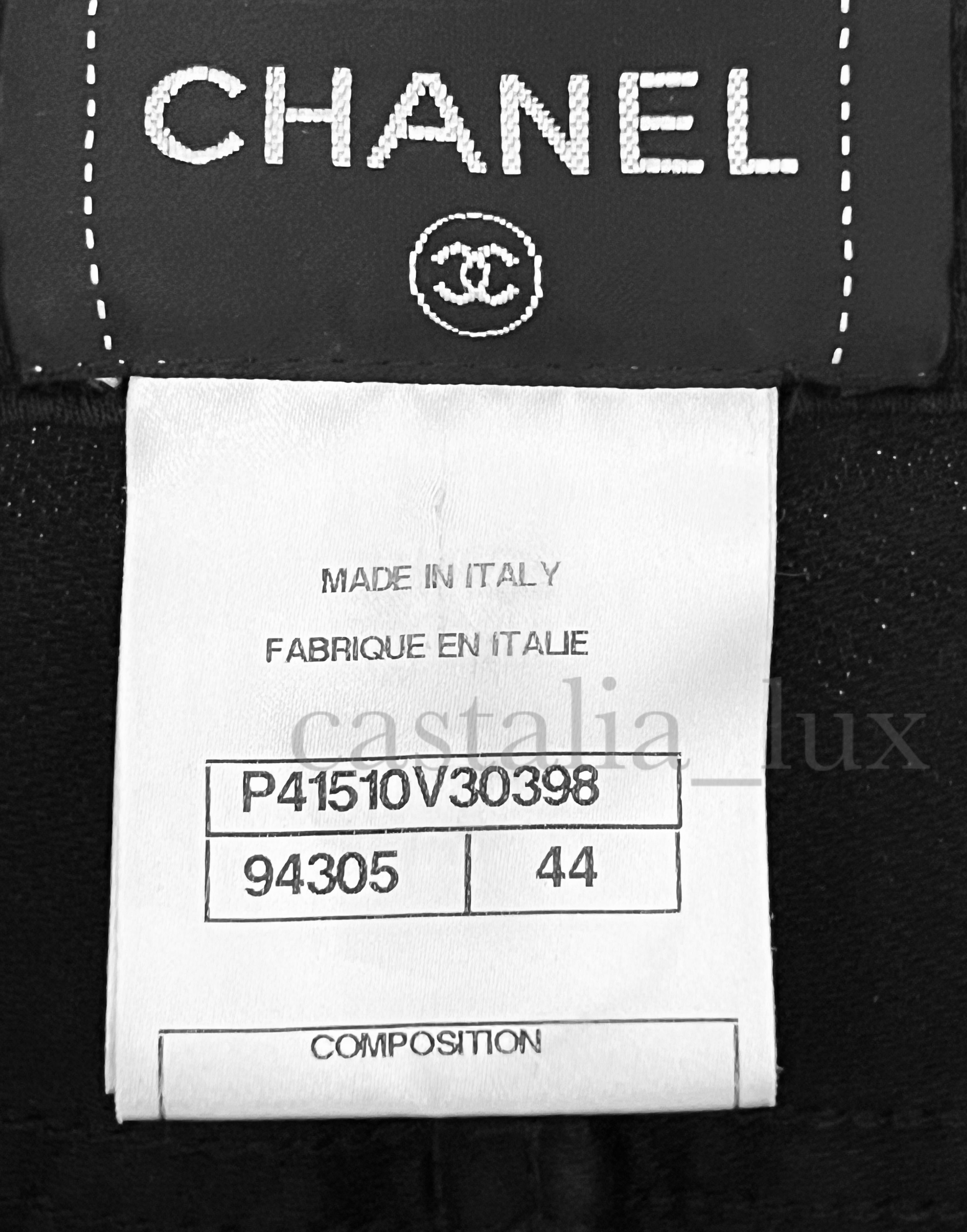 Chanel Look #1 Paris / Byzance Mosaic Detail Trousers For Sale 8
