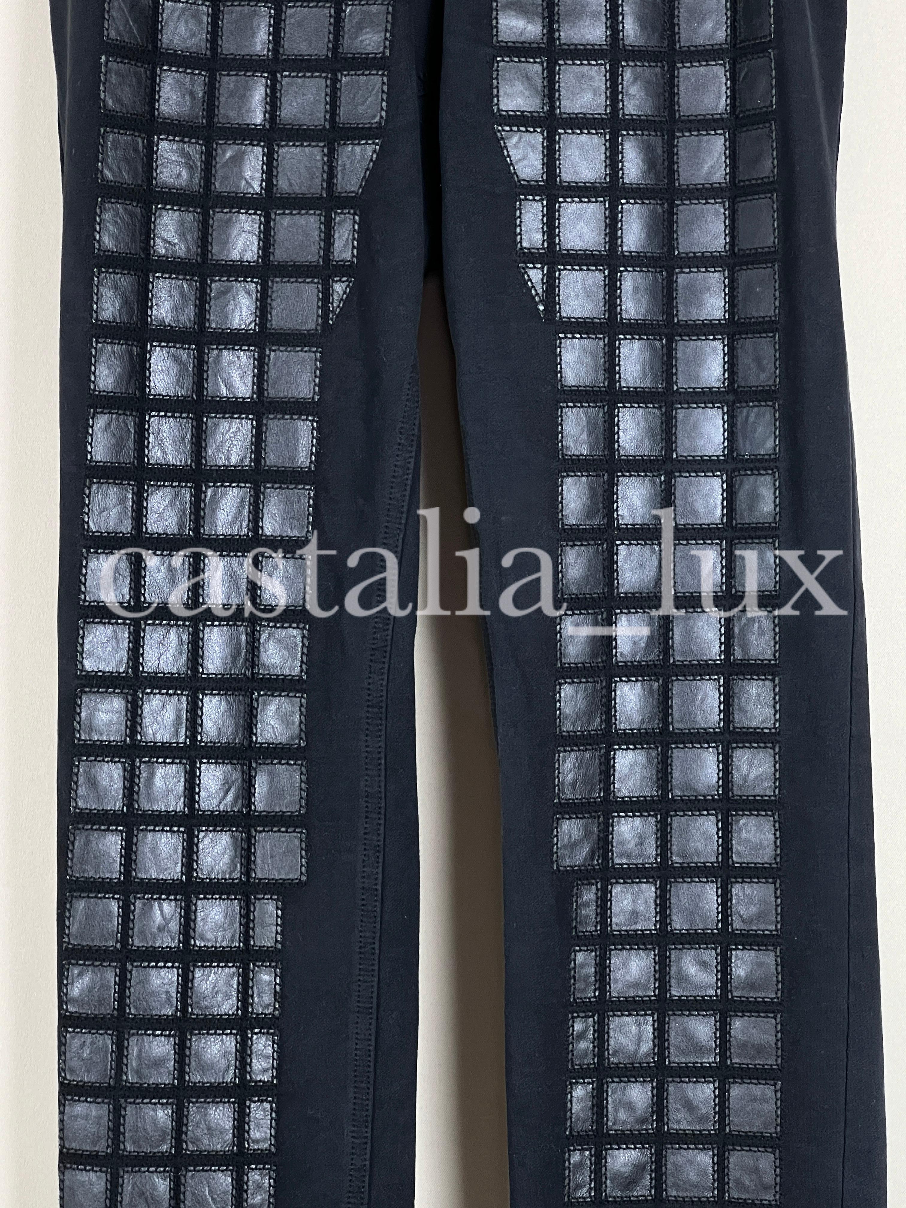 Chanel Look #1 Paris / Byzance Mosaic Detail Trousers For Sale 5