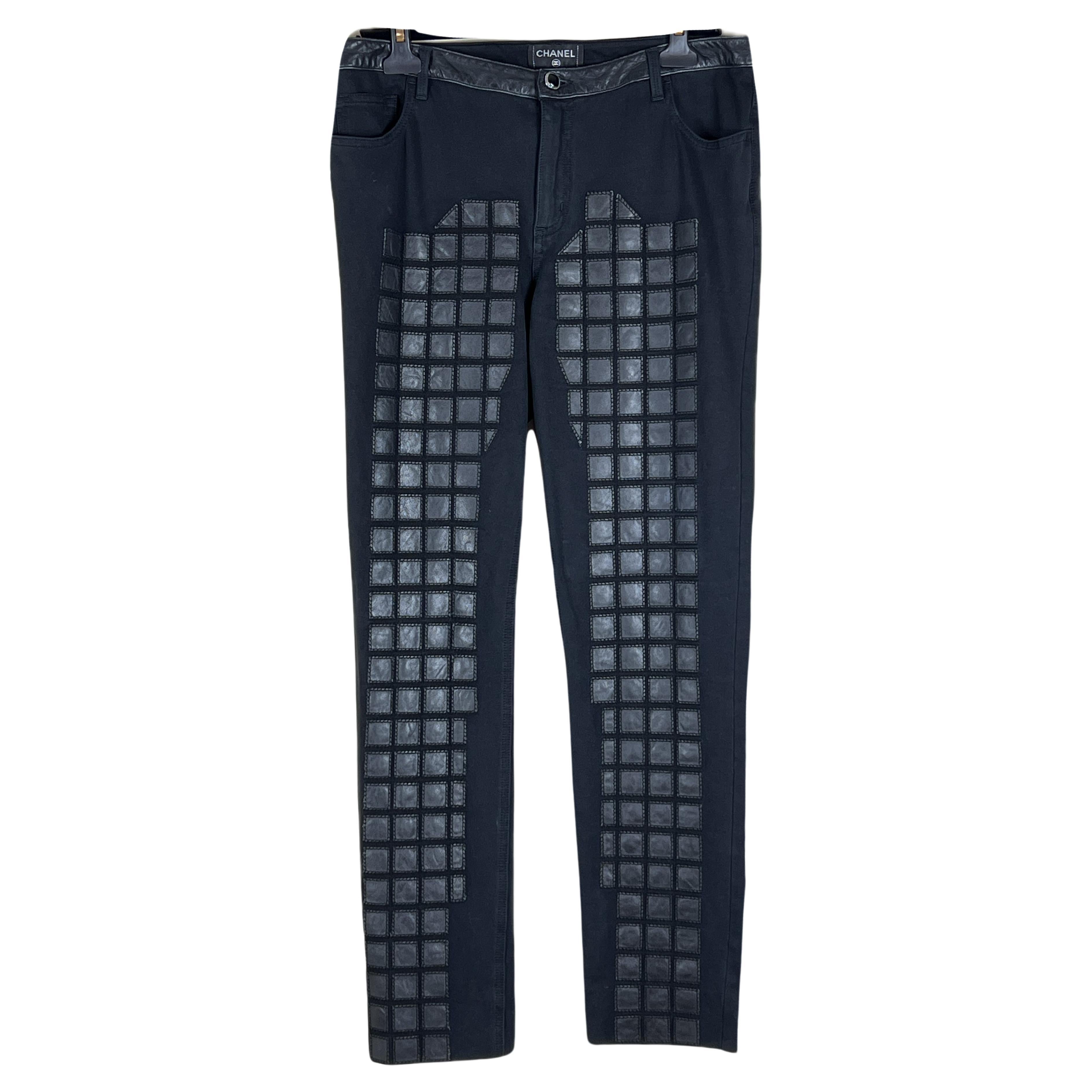 Chanel Look #1 Paris / Byzance Mosaic Detail Trousers For Sale