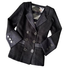 Chanel Runway Paris / Seoul Veste en tweed noir