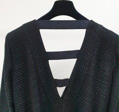 Chanel Runway Paris Seoul Black Tweed Jacket, Size 48 FR