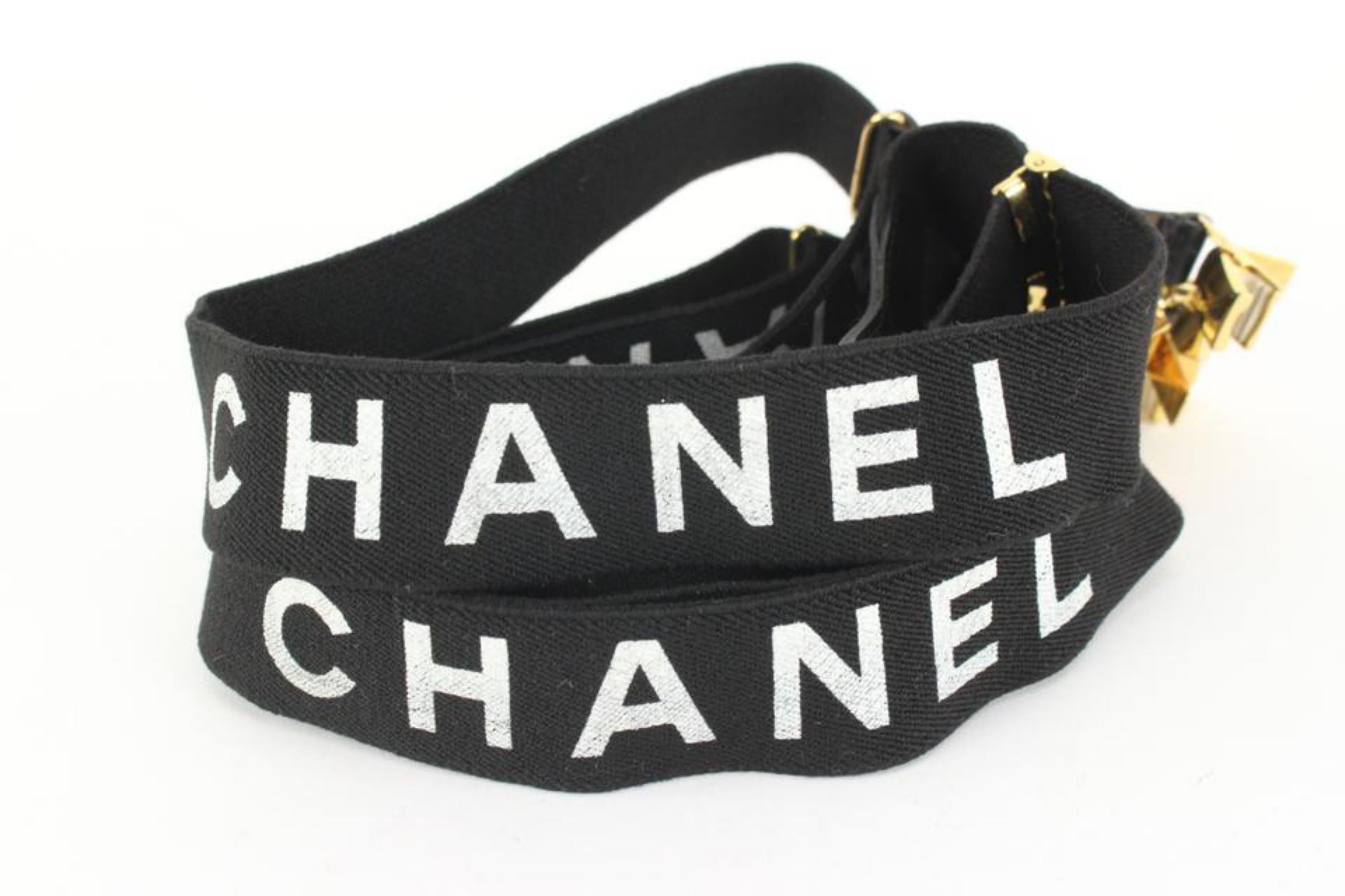 Chanel Runway Rare Vintage Black x White Suspenders 14cz510s 2