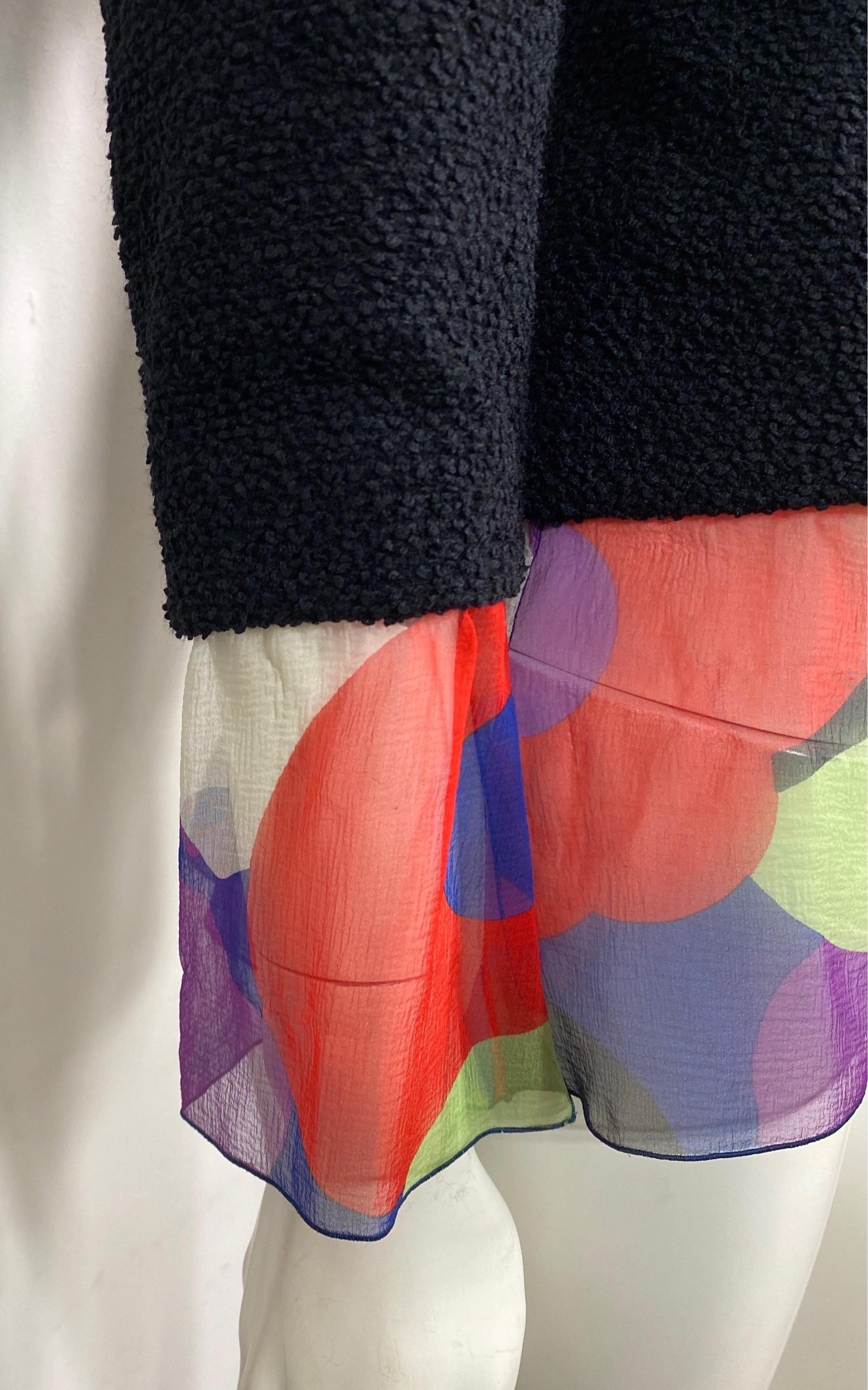 Chanel Runway printemps 2000 avec détail imprimé en soie - Taille 36 en vente 2