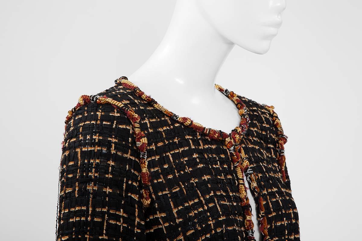 chanel cropped tweed jacket