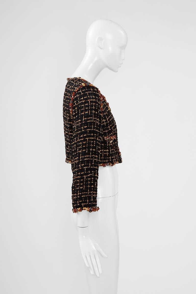 chanel tweed crop jacket