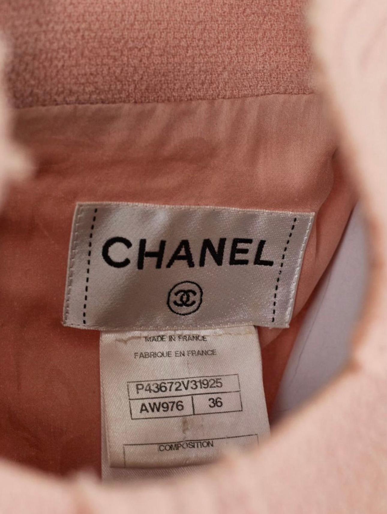 Chanel Runway Tweed Dress with Pearl Belt 3
