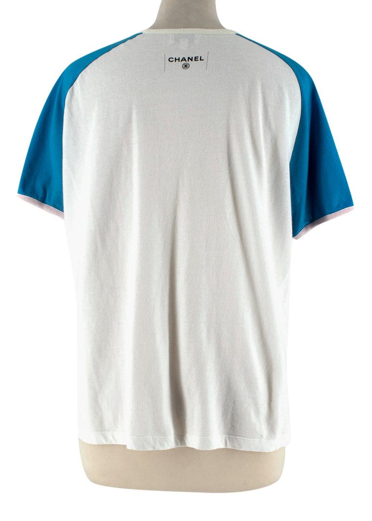 バーゲンで CHANEL ホワイト Tシャツ Cruise - Tシャツ(半袖/袖なし)