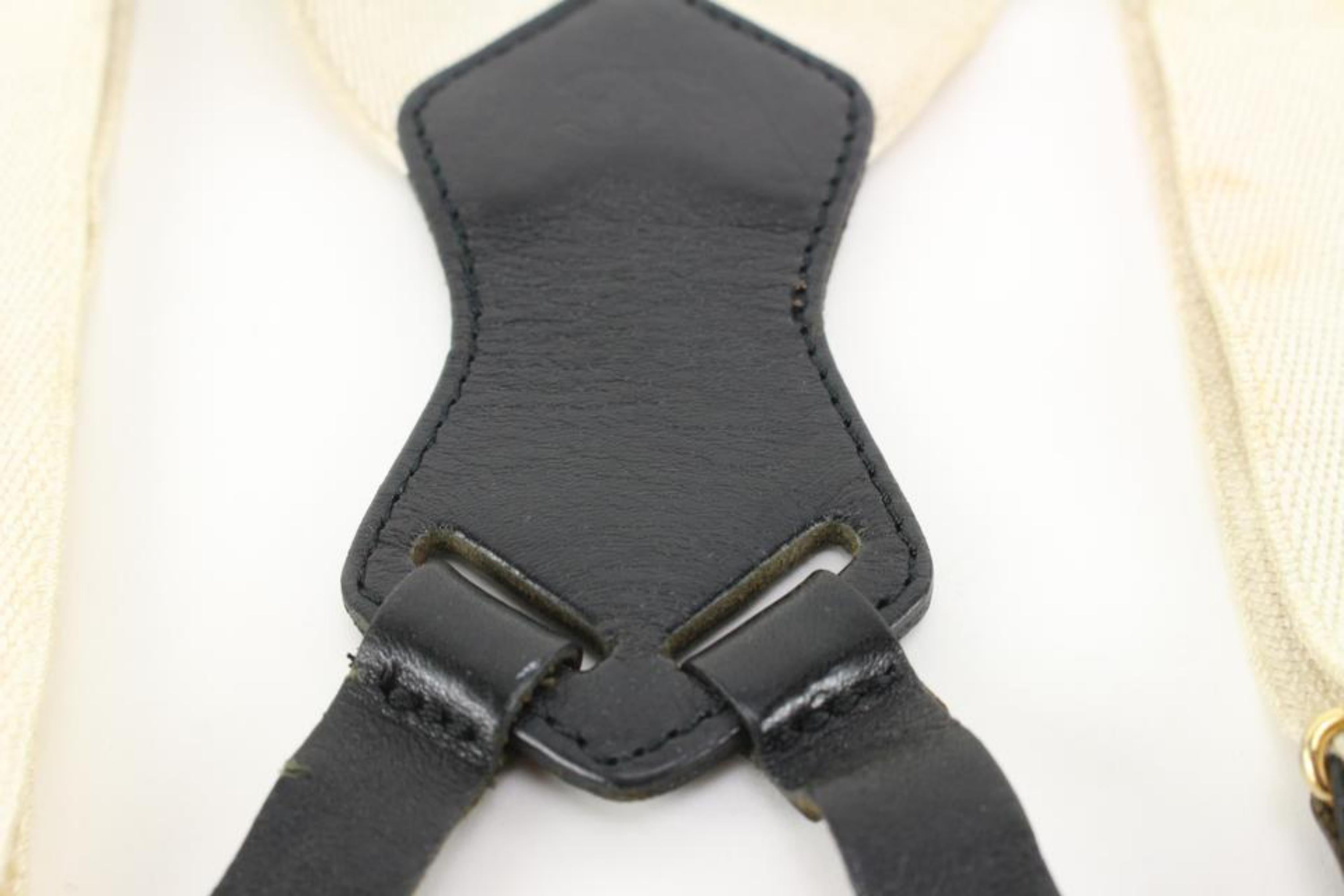 black chanel suspenders
