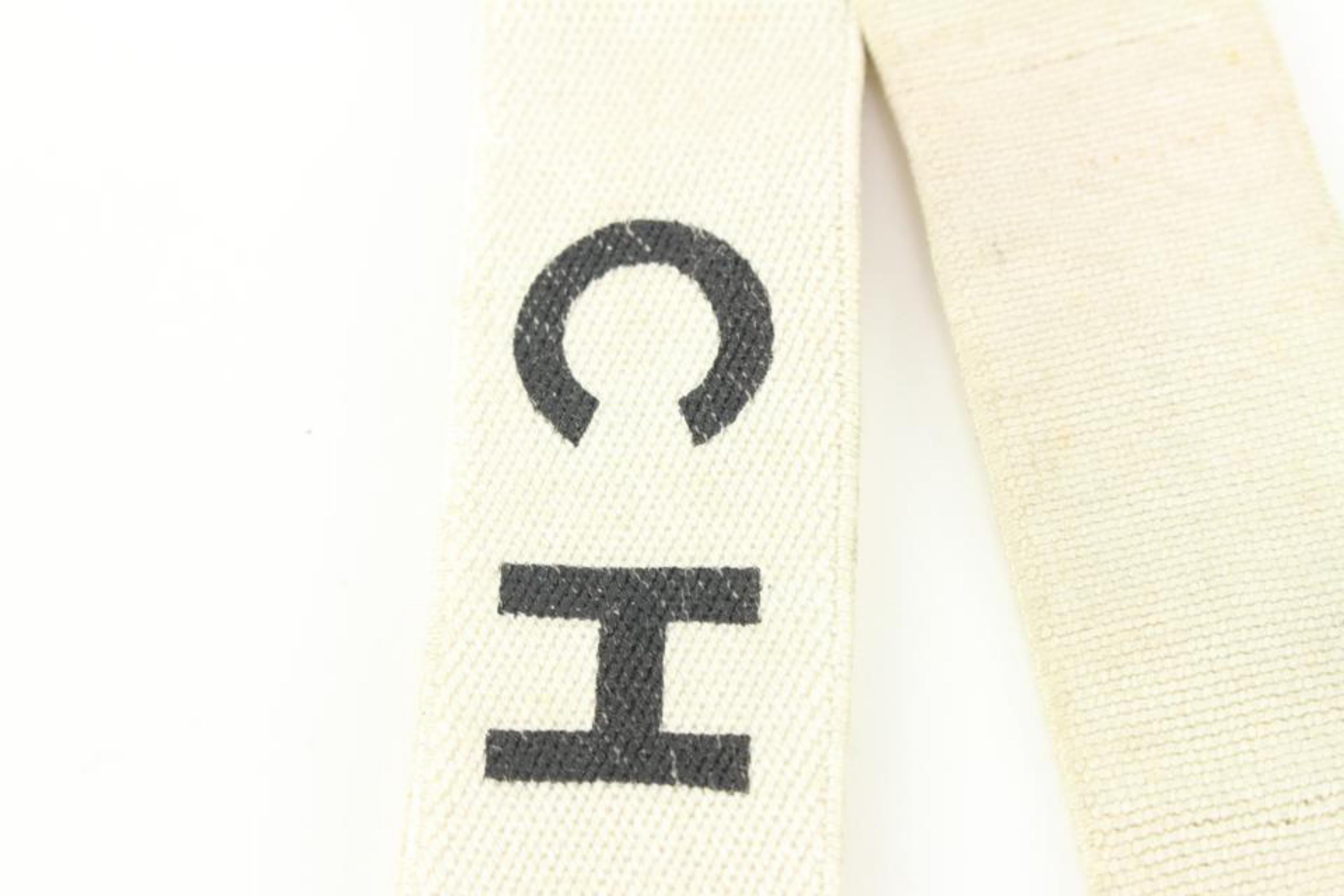 Chanel Runway Weiß x Schwarz CC Logo Hosenträger 92ck817s im Angebot 1