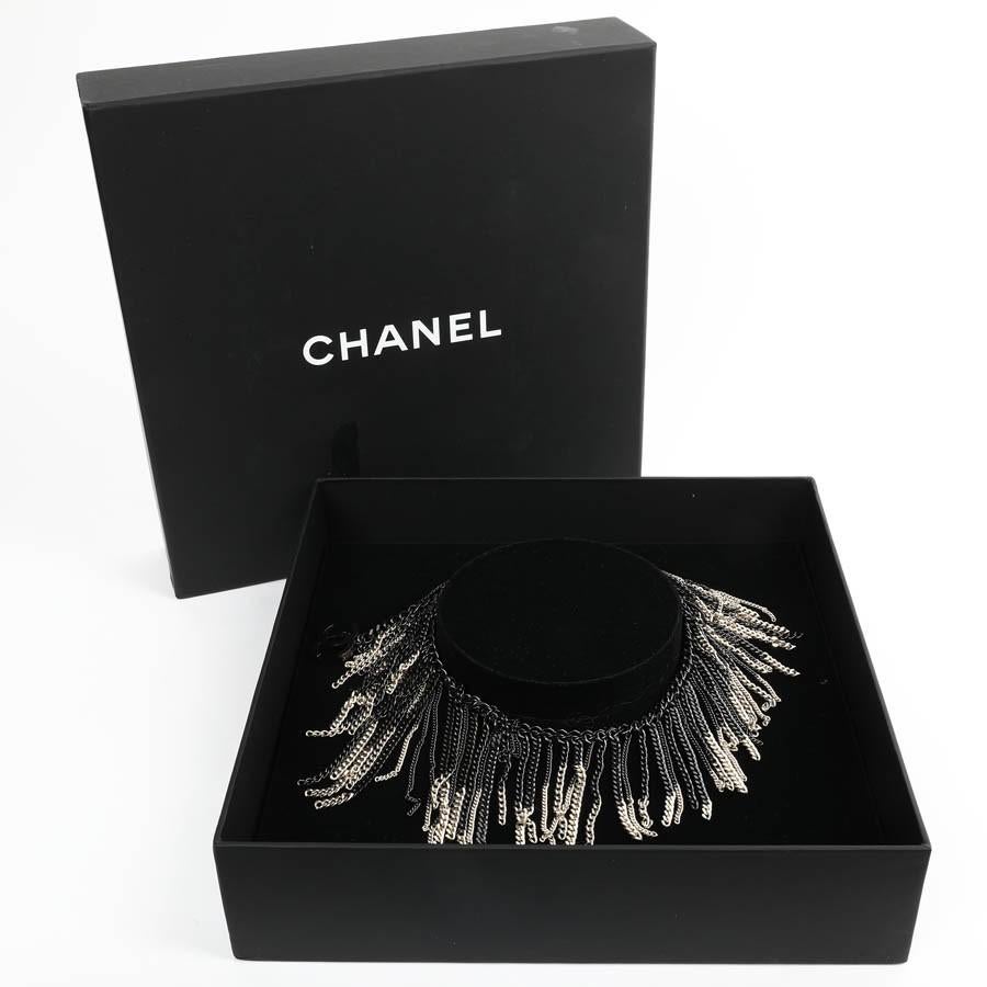 CHANEL Ruthenium and Gold Multiple Chain Necklace 1