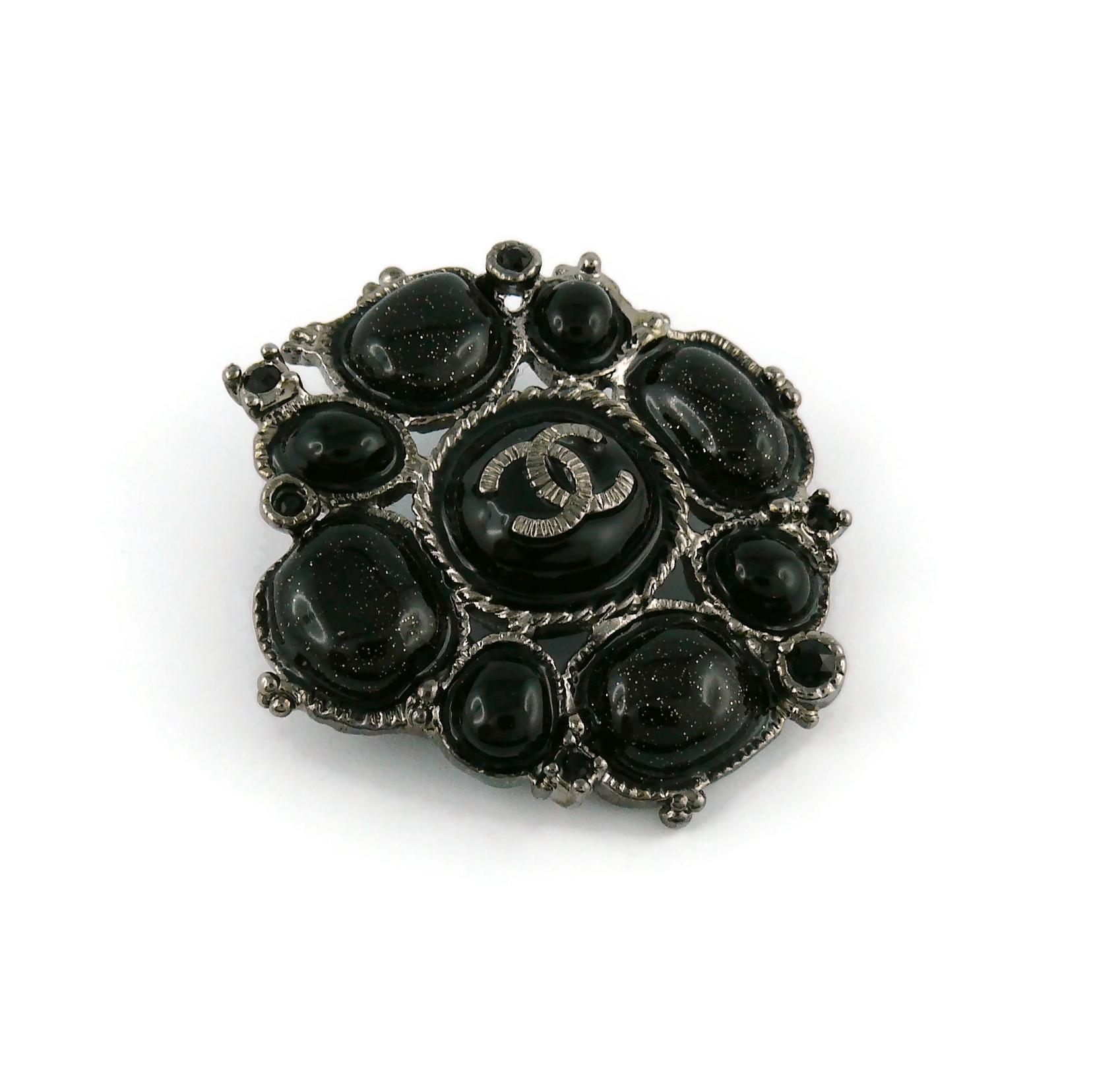 black chanel brooch