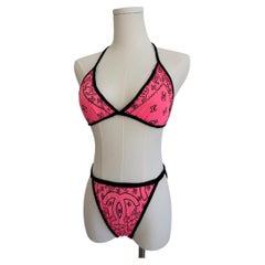 Chanel S/S 1994 Pink Bandana Print Bikini