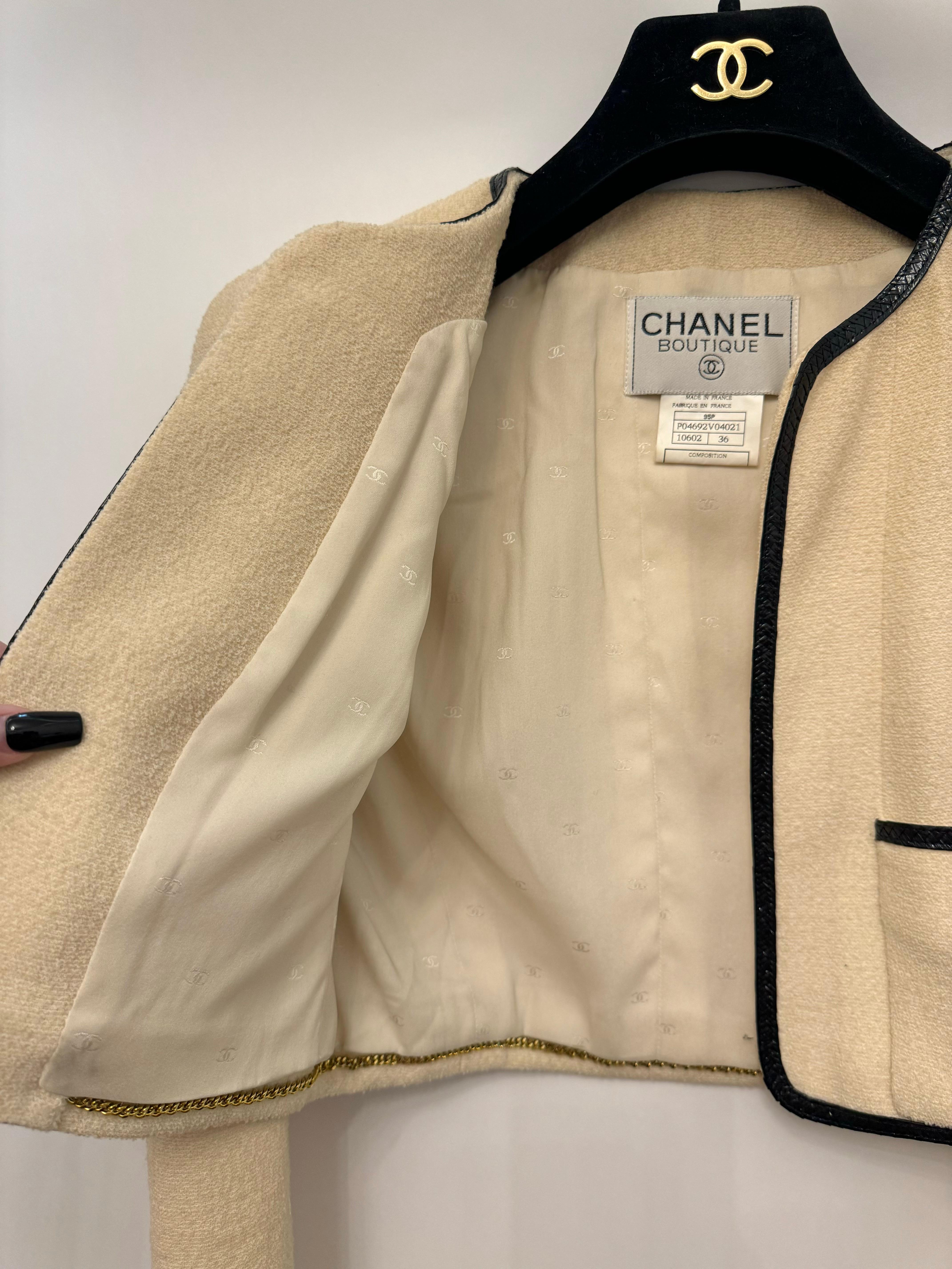 Chanel S/S 1995 Barbie Collection by Karl Lagerfeld veste croisée en vente 14
