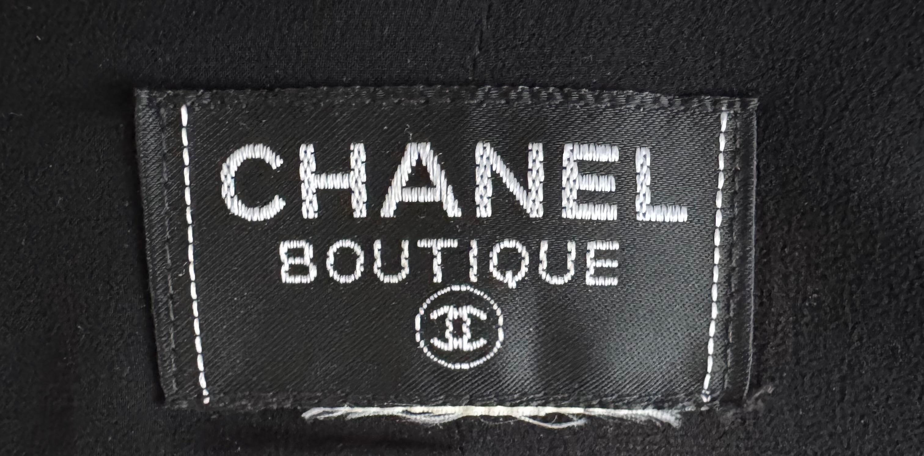 Women's Chanel S/S 1995 CC Buttons Crepe Runway Dress For Sale