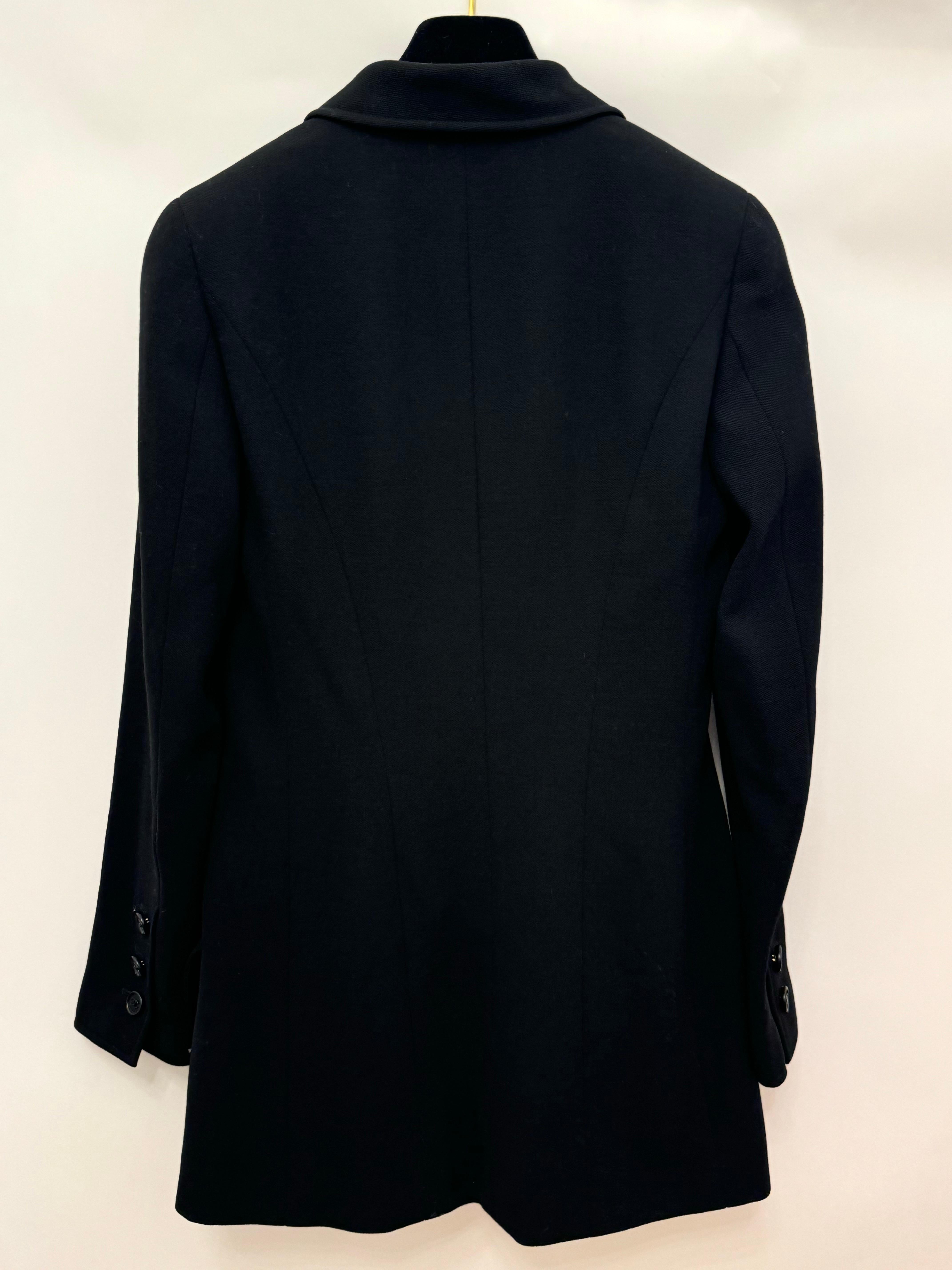 Chanel S/S 1997 Alpha Logo Coco Print lining black jacket by Karl Lagerfeld 9