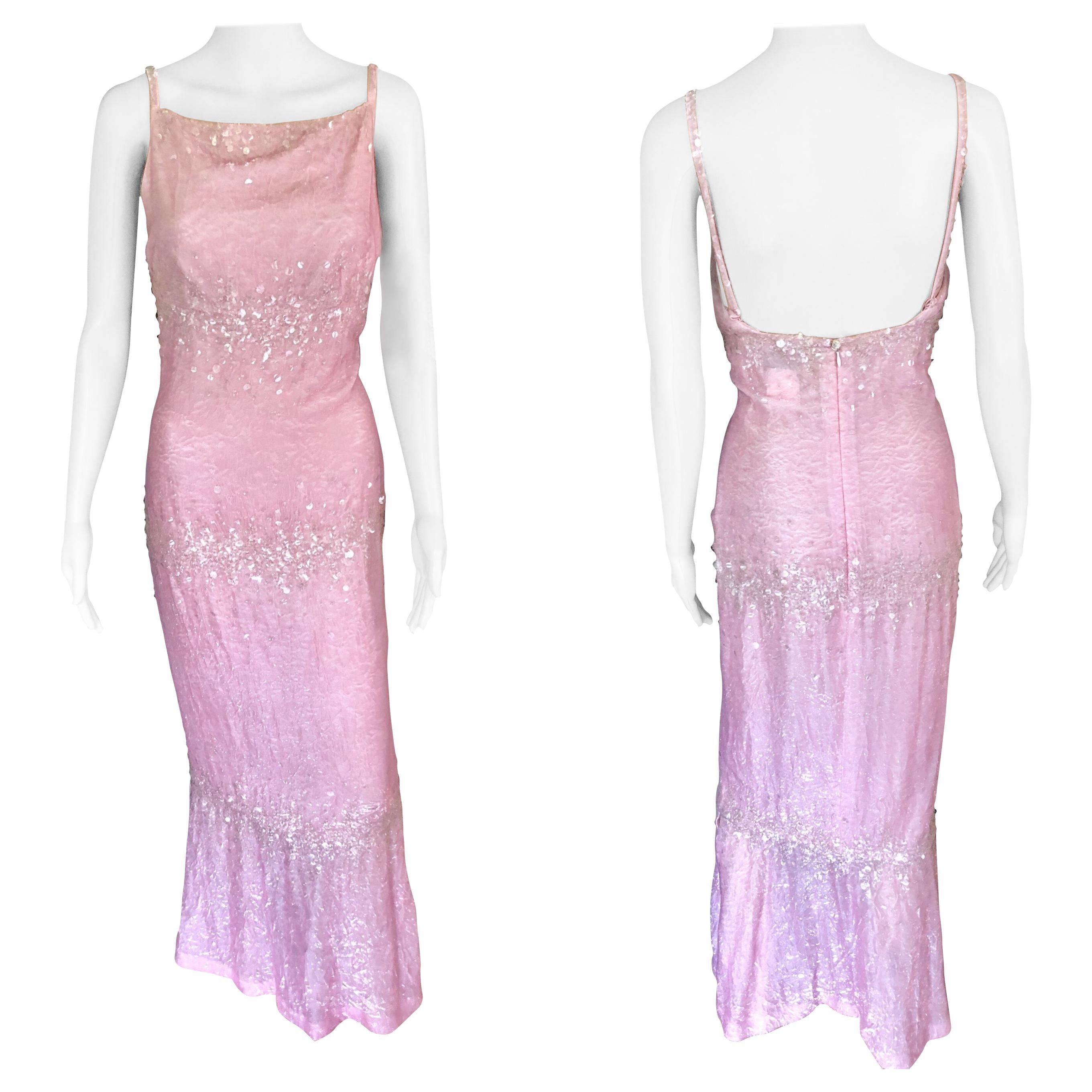 chanel pink vintage dress