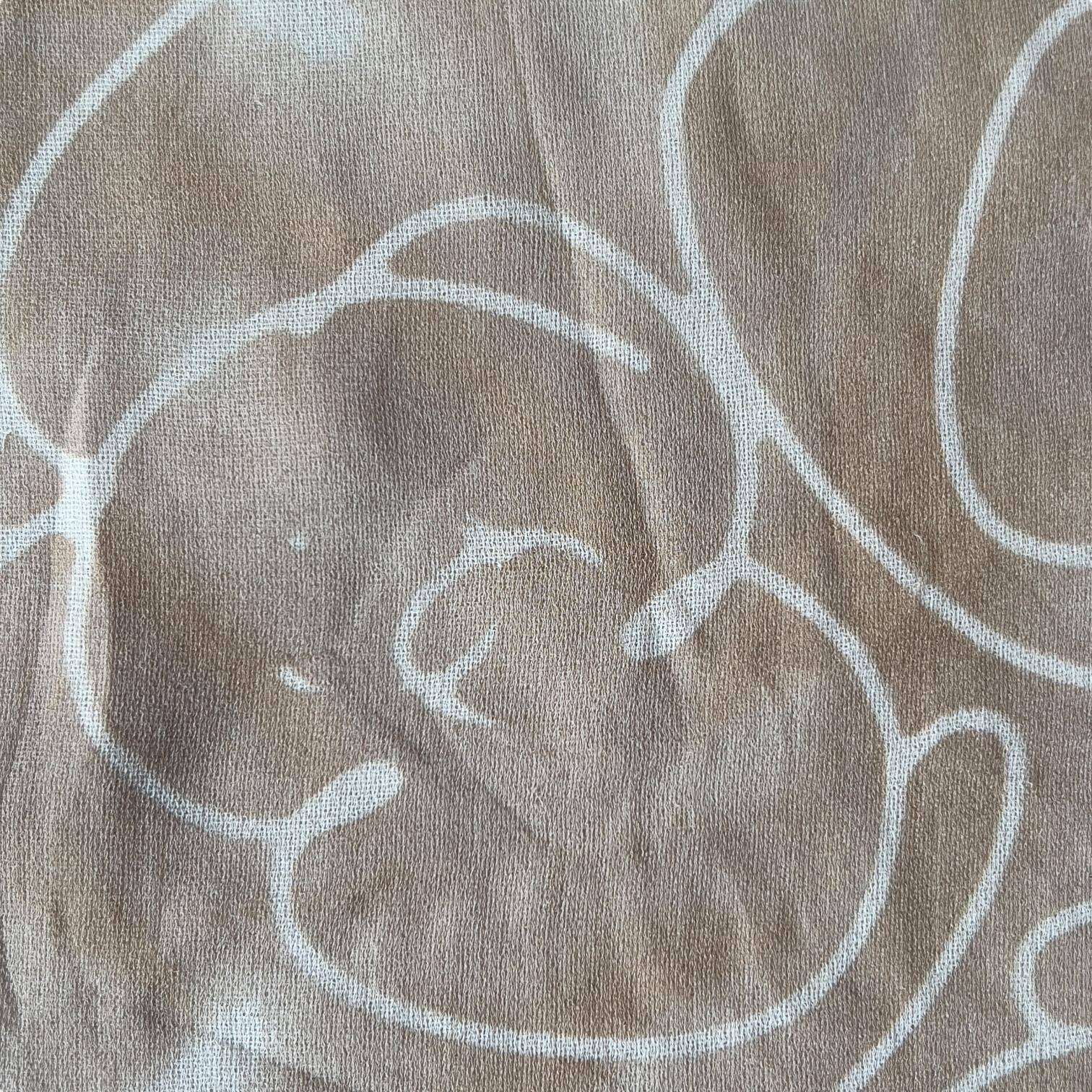 Beige Chanel S/S 1999 Jupe imprimée camélia beige en vente