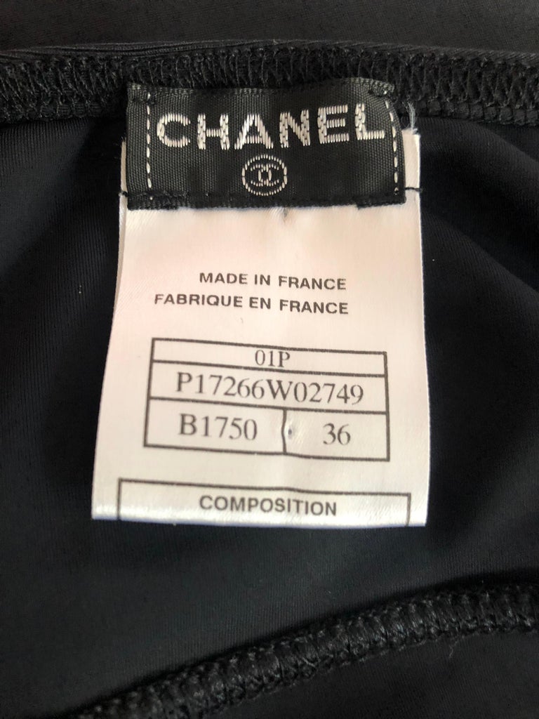 Chanel S/S 2001 CC Logo Clover Halter Open Back Mini Dress