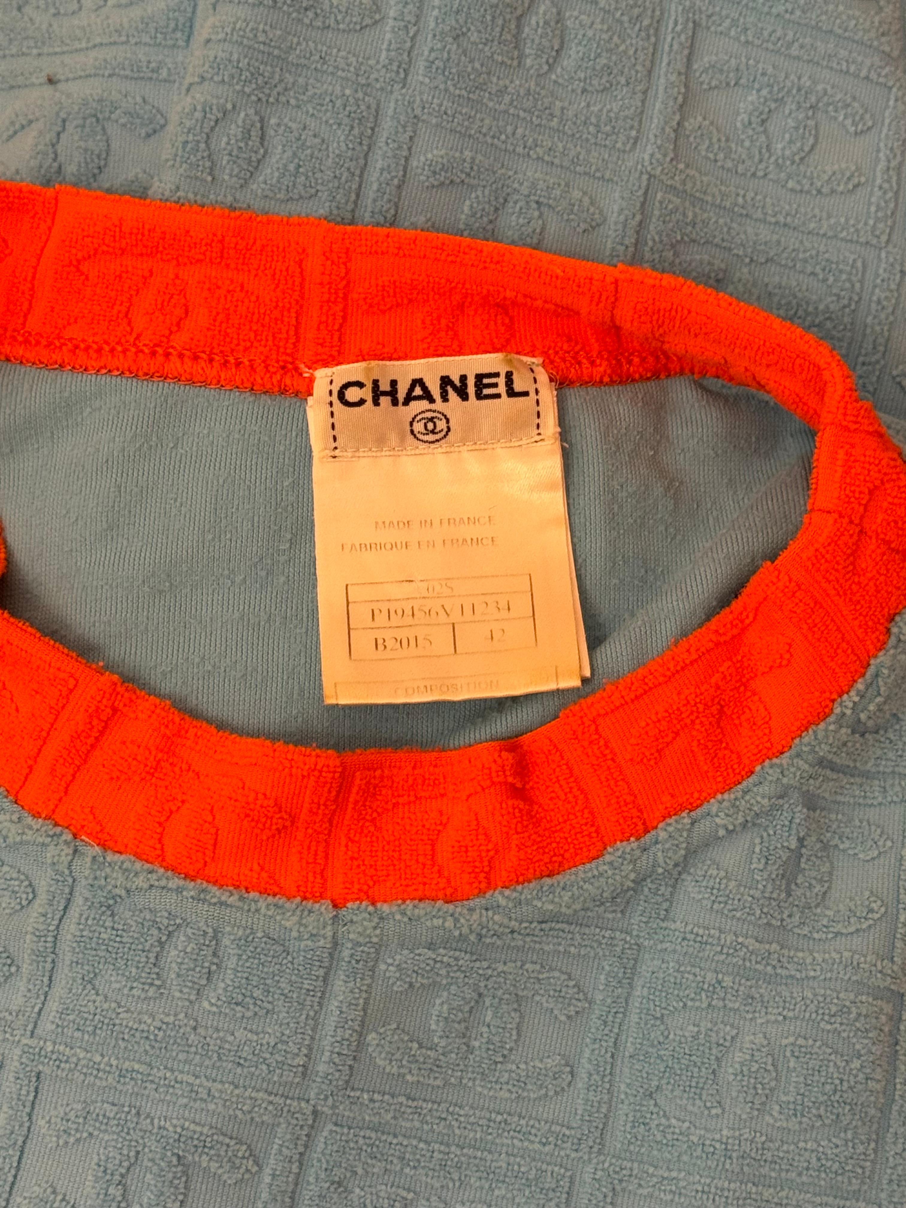 Canotta logomania Chanel P/E 2002 di Karl Lagerfeld in vendita 6