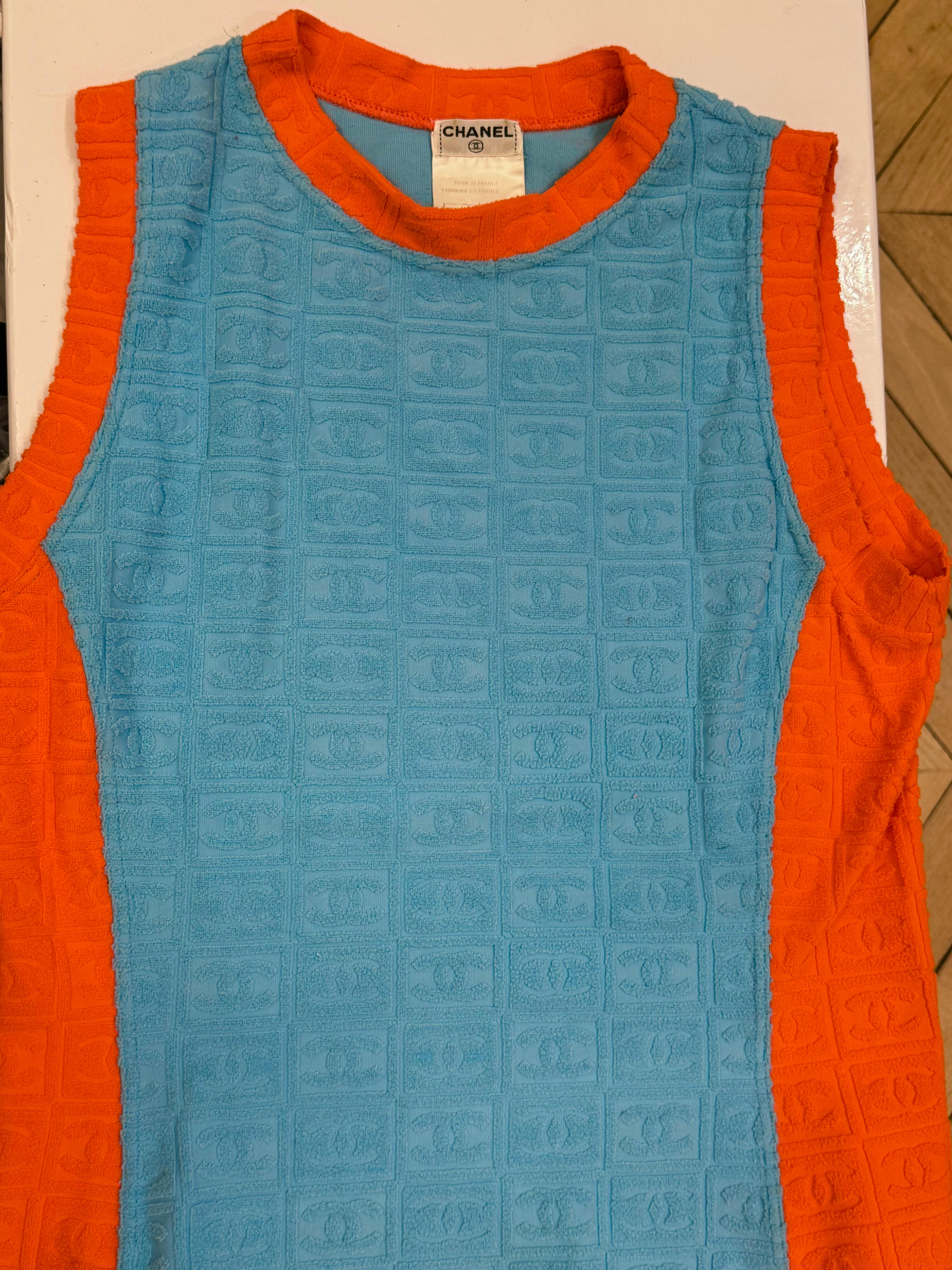 Canotta logomania Chanel P/E 2002 di Karl Lagerfeld in vendita 8