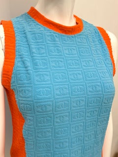 Chanel S/S 2002 logomania tank top by Karl Lagerfeld