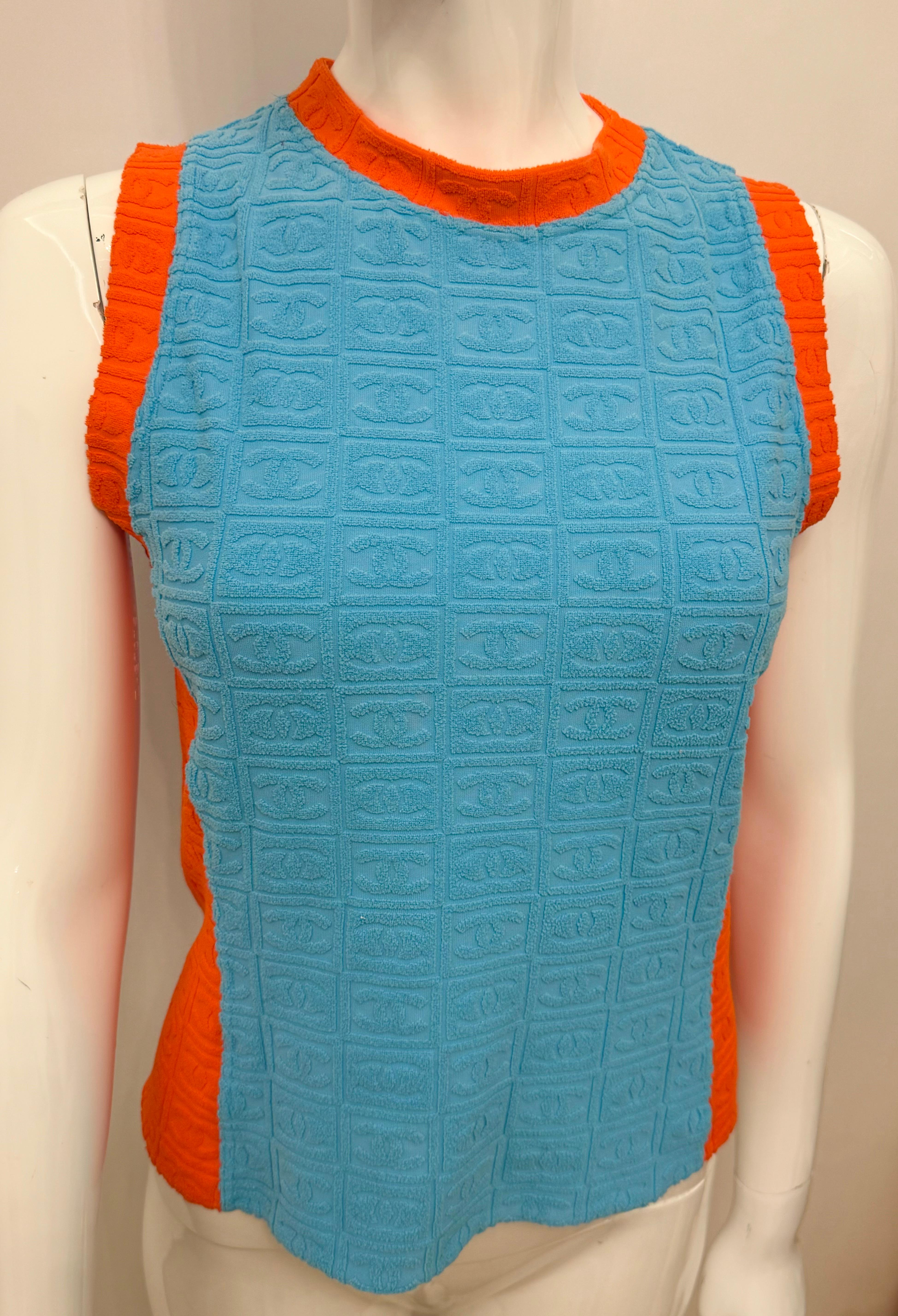 Canotta logomania Chanel P/E 2002 di Karl Lagerfeld in vendita 1