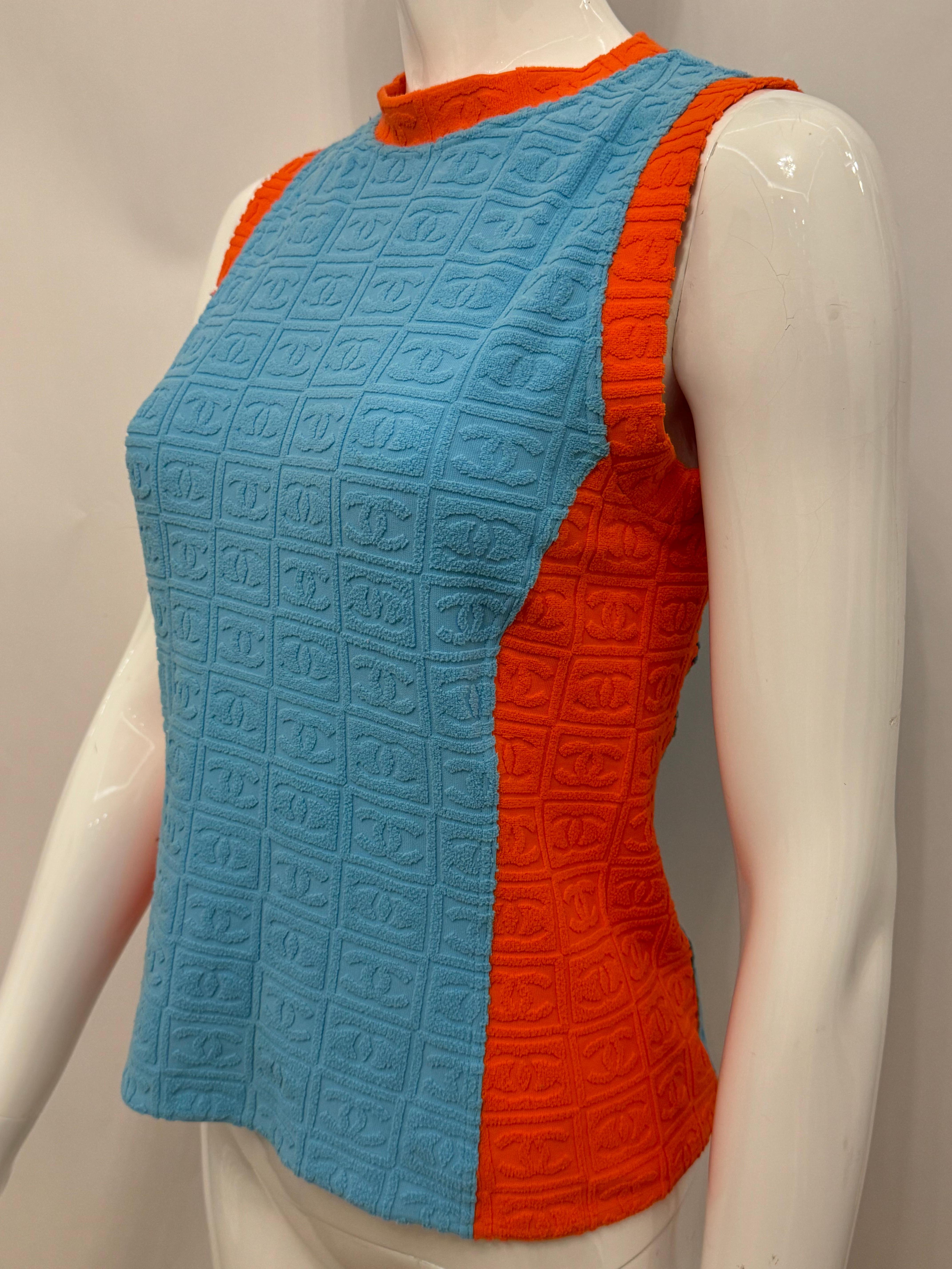 Canotta logomania Chanel P/E 2002 di Karl Lagerfeld in vendita 3