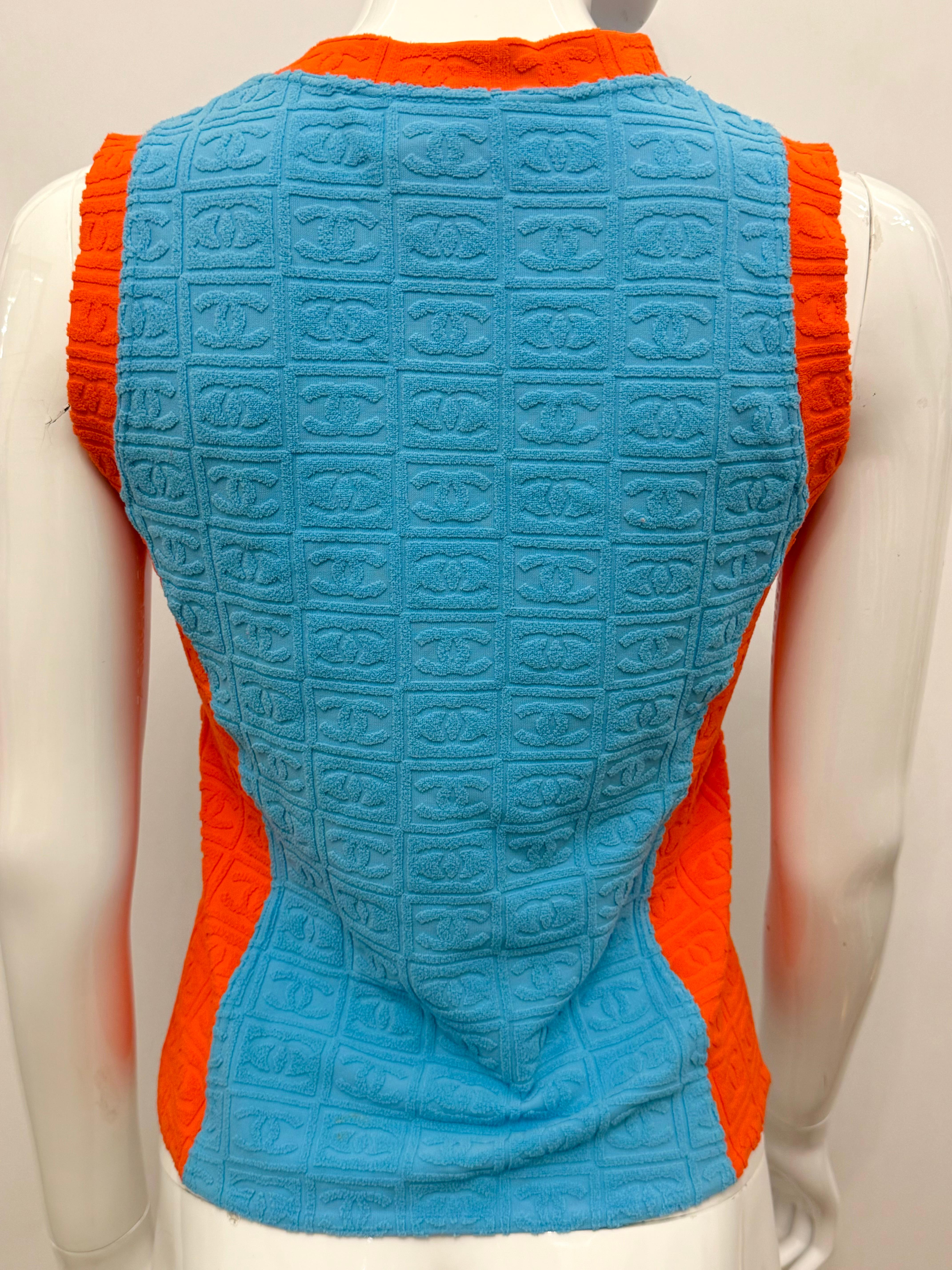 Canotta logomania Chanel P/E 2002 di Karl Lagerfeld in vendita 4