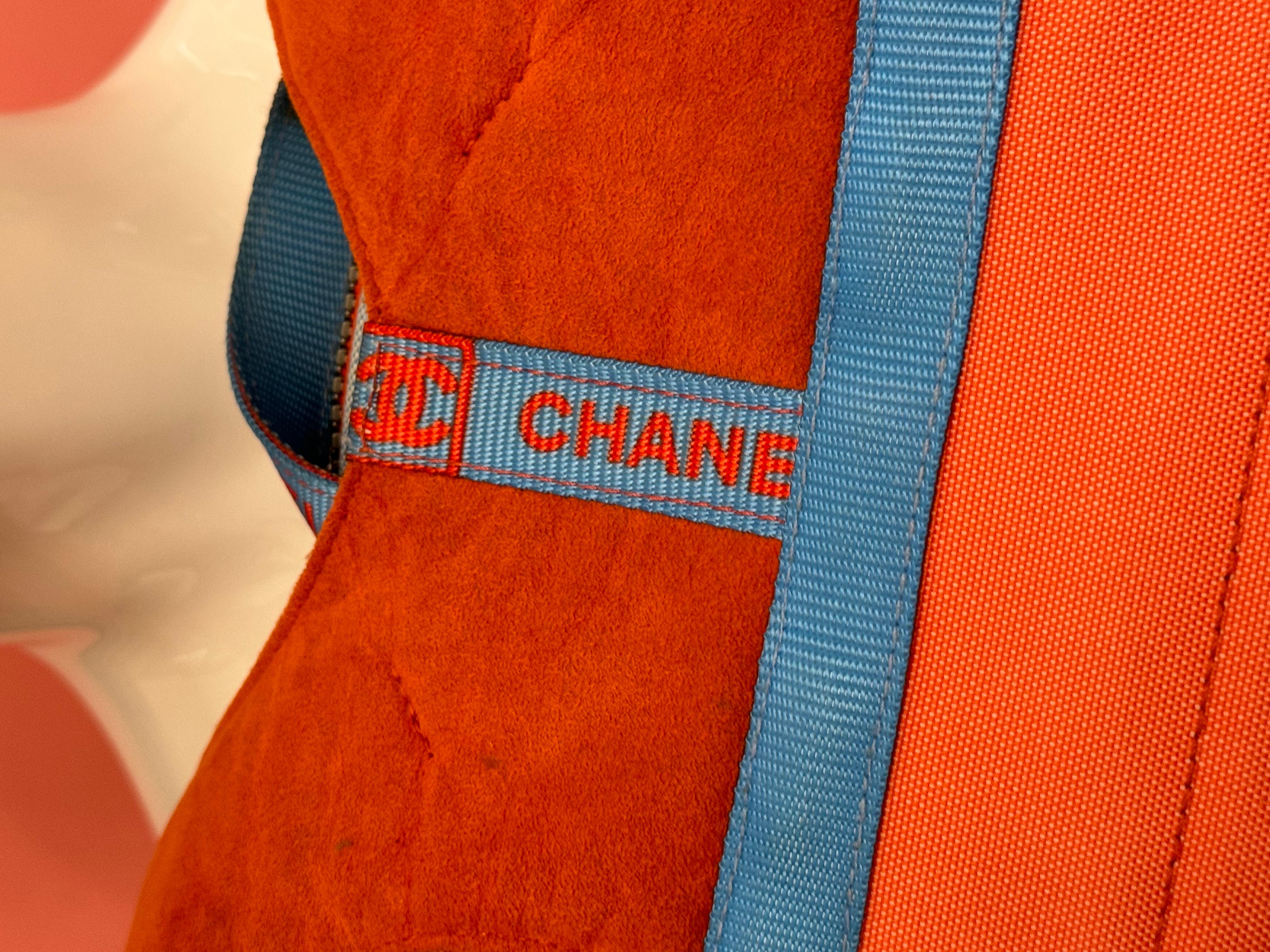 Chanel S/S 2002 nylon logo runway backpack For Sale 11