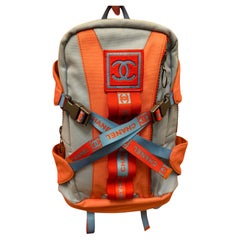 Chanel S/S 2002 nylon logo runway backpack