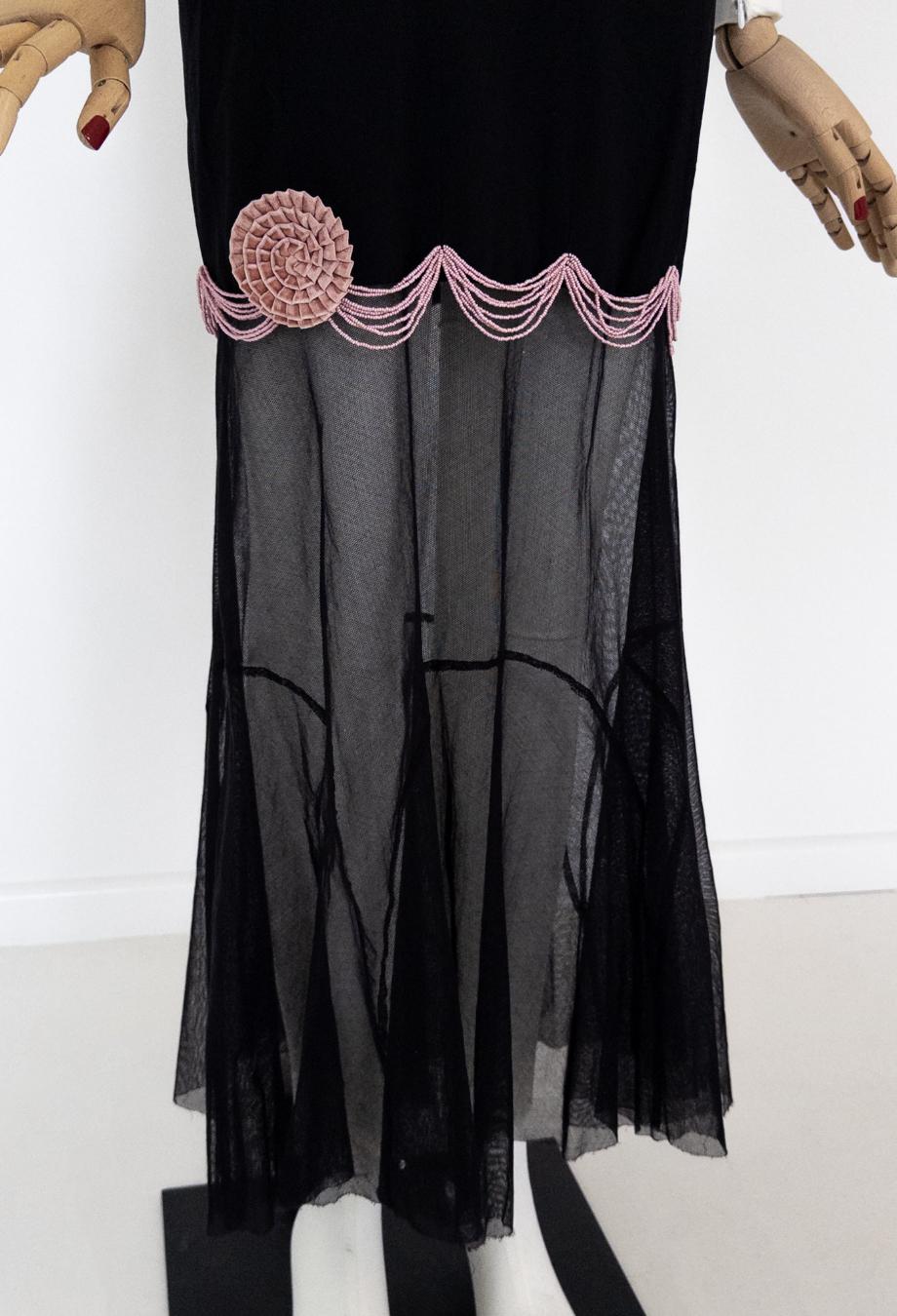 Chanel S/S 2003 RUNWAY Embellished Beaded Gown Dress Sz FR36 Karl Lagerfeld for Chanel en vente 2