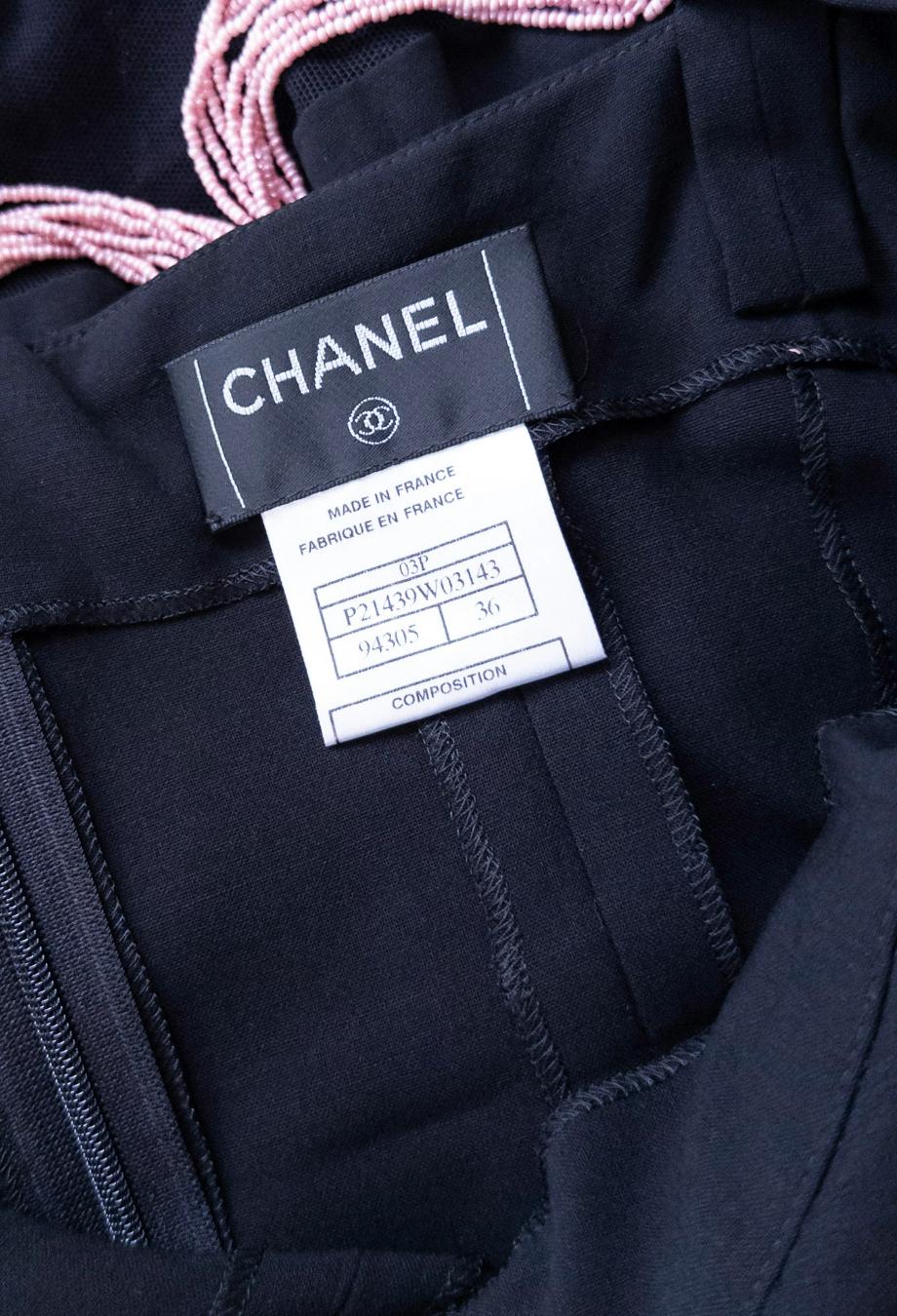 Chanel S/S 2003 RUNWAY Embellished Beaded Gown Dress Sz FR36 Karl Lagerfeld for Chanel en vente 4
