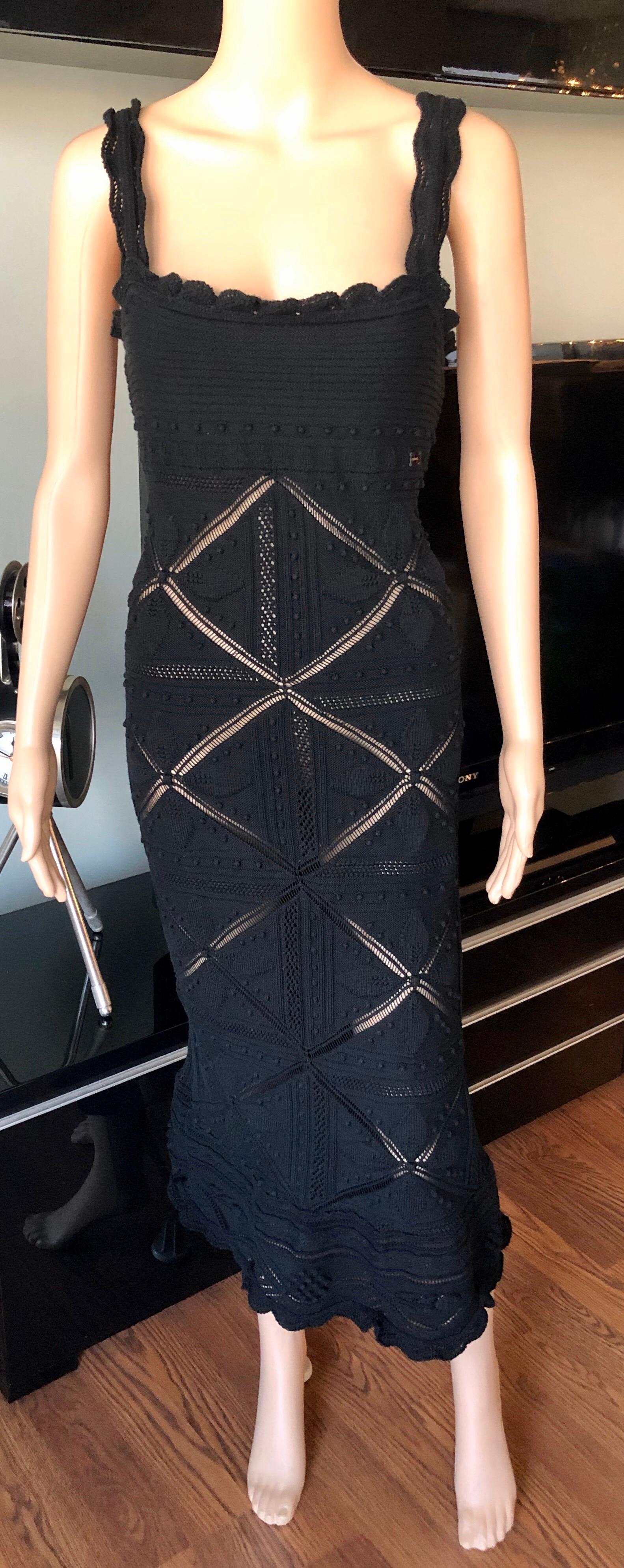 chanel crochet dress