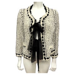 Chanel S/S 2005 rare ribbon tweed and sequins Melania trump jacket