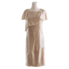 Chanel S/S 2008 Beige Sequin Embellished 08P Mini Dress