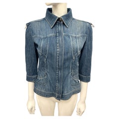 Chanel S/S 2008 blue denim jacket by Karl Lagerfeld