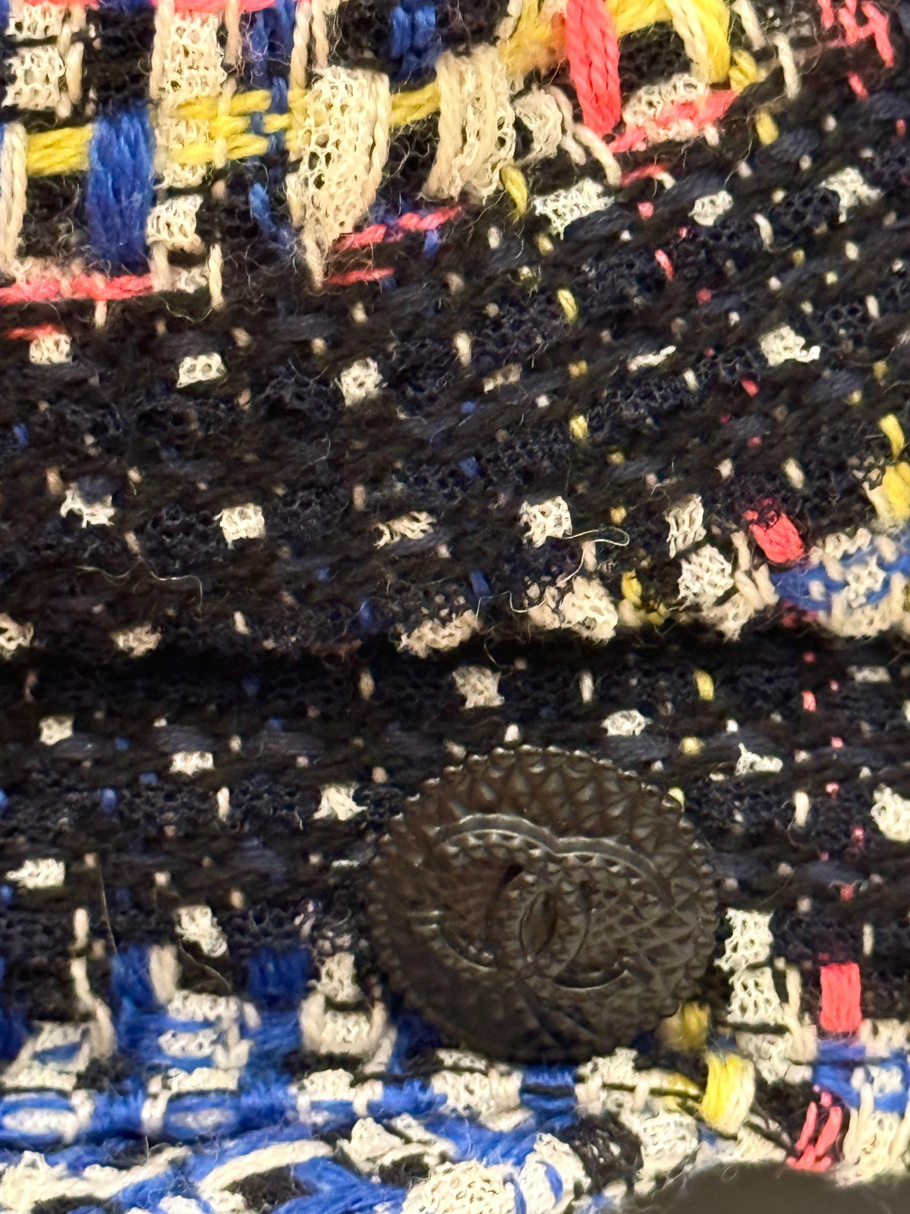 Chanel primavera estate 2009 cappello newsboy in tweed taglia 58 si adatta perfettamente a una taglia piccola/media