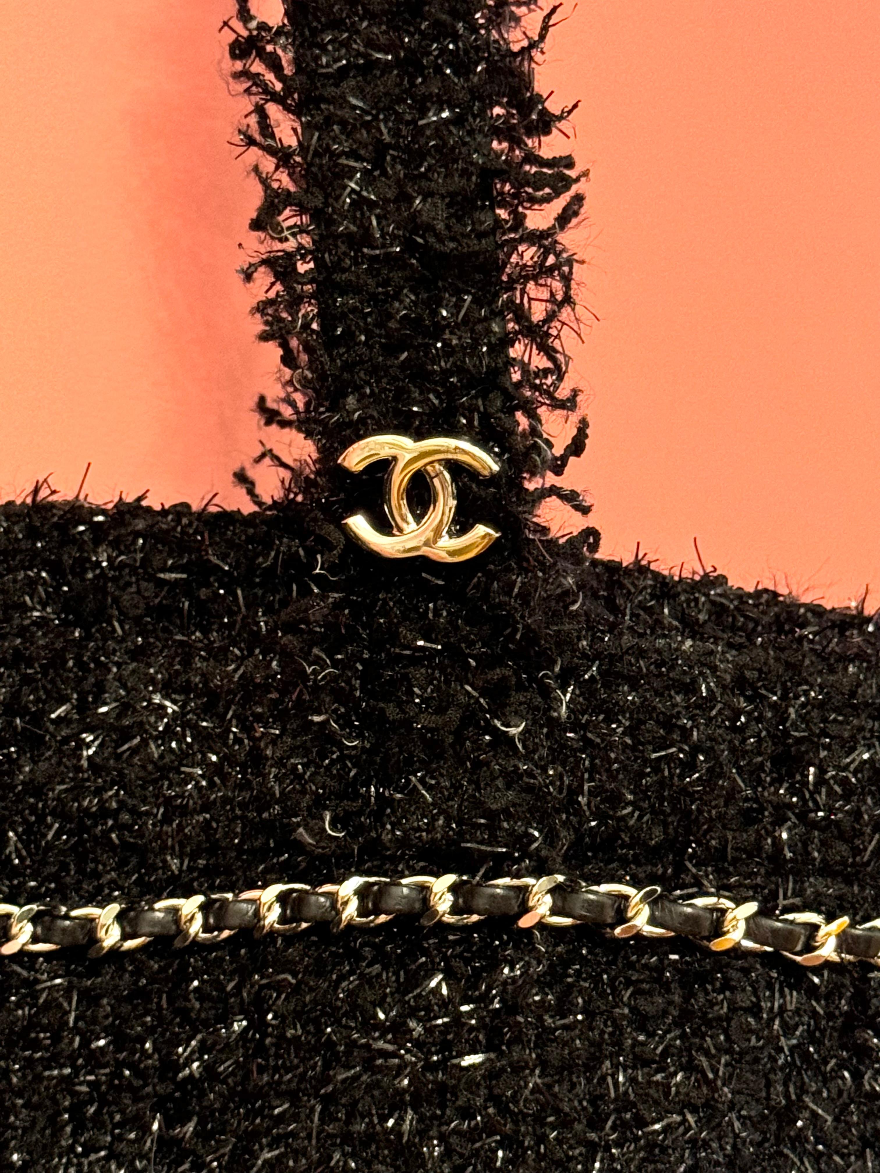 Femenino o masculino Chanel S/S 2017 EDICIÓN LIMITADA Bolsa de transporte de tweed Robot en venta