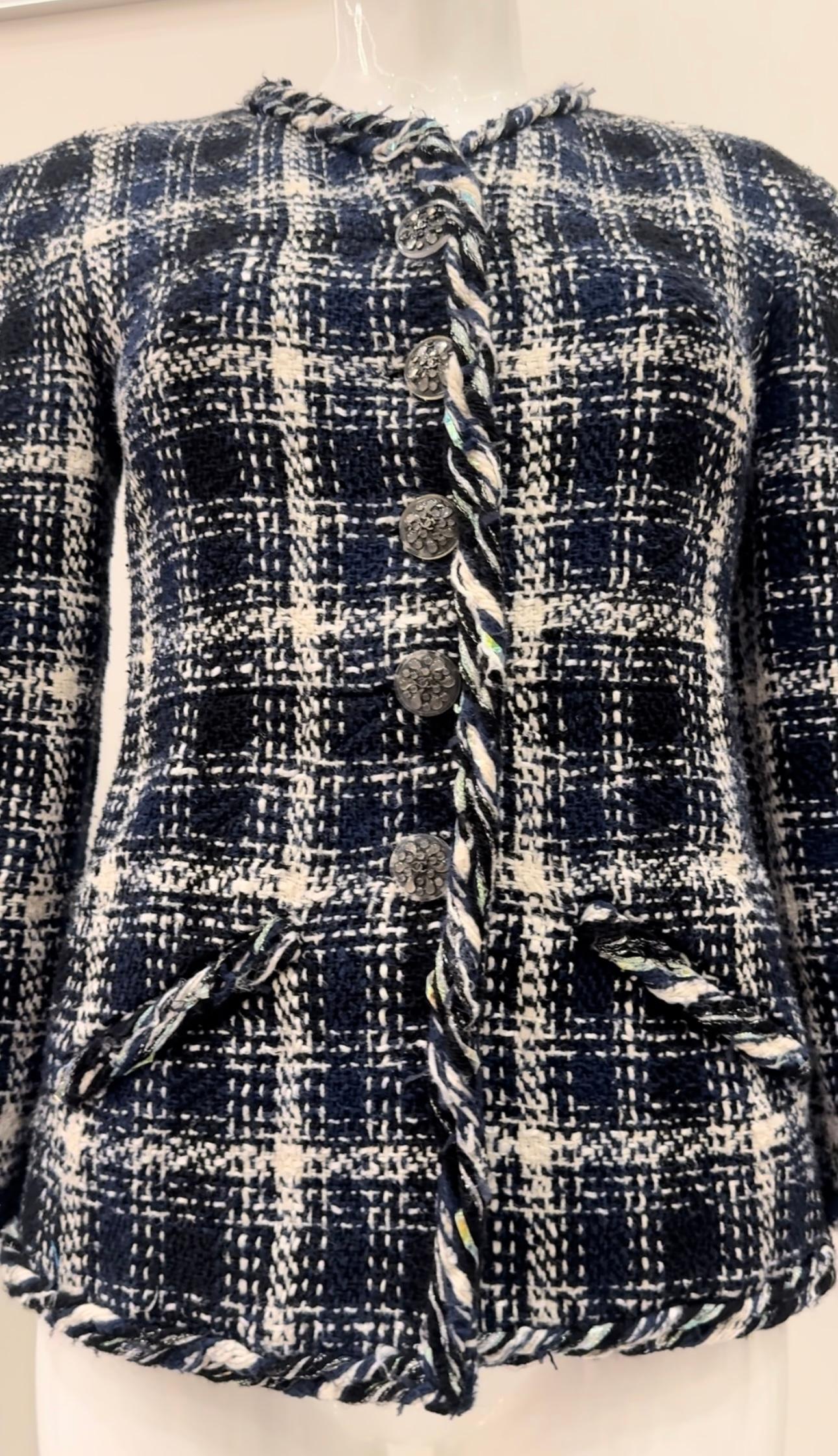 Chanel S/S 2018 runway fantasy tweed jacket by Karl Lagerfeld For Sale 1