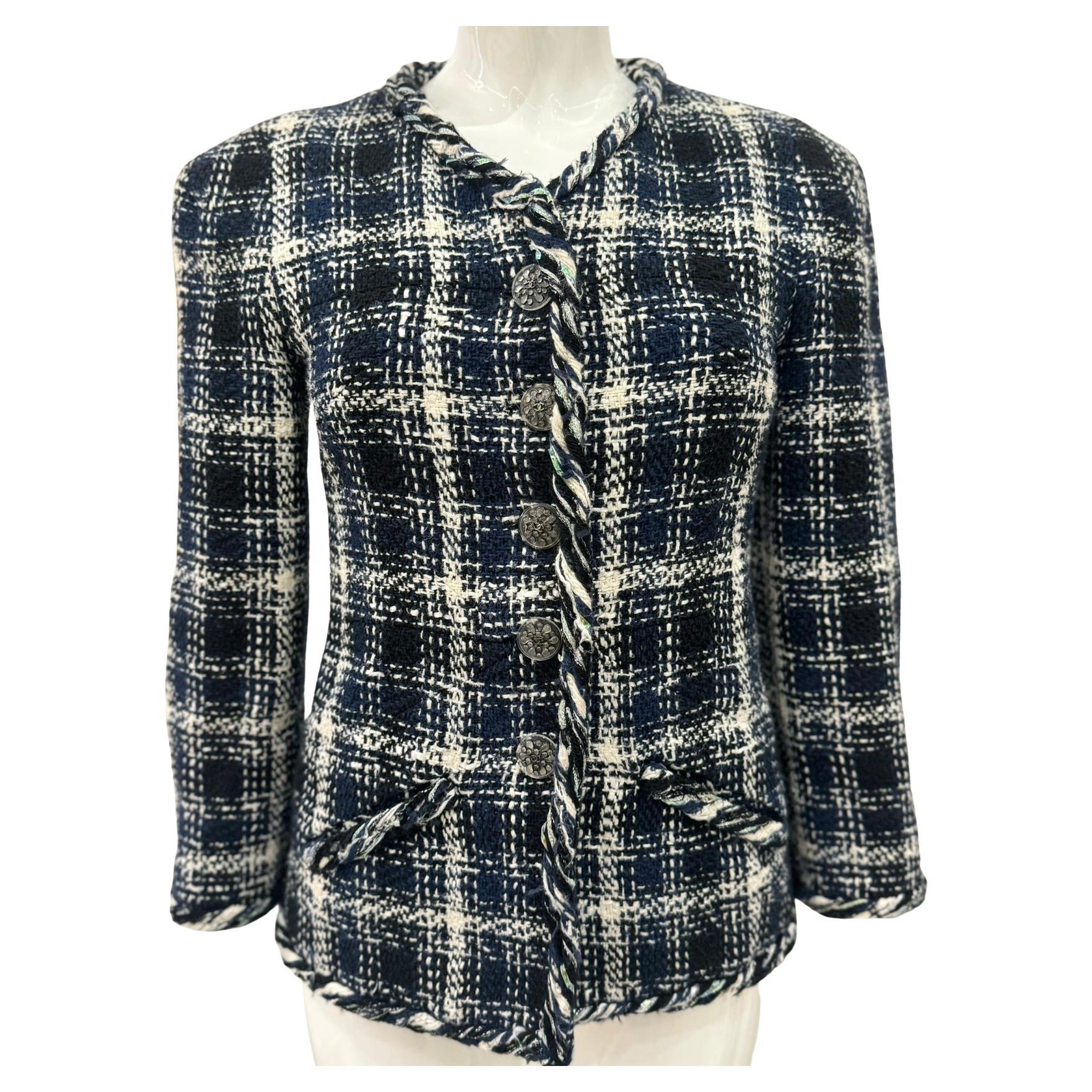 Chanel S/S 2018 Laufsteg Fantasie Tweed Jacke von Karl Lagerfeld