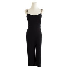 Chanel S/S 2019 Black Pearl Straps Runway 19S 19P Romper Jumpsuit